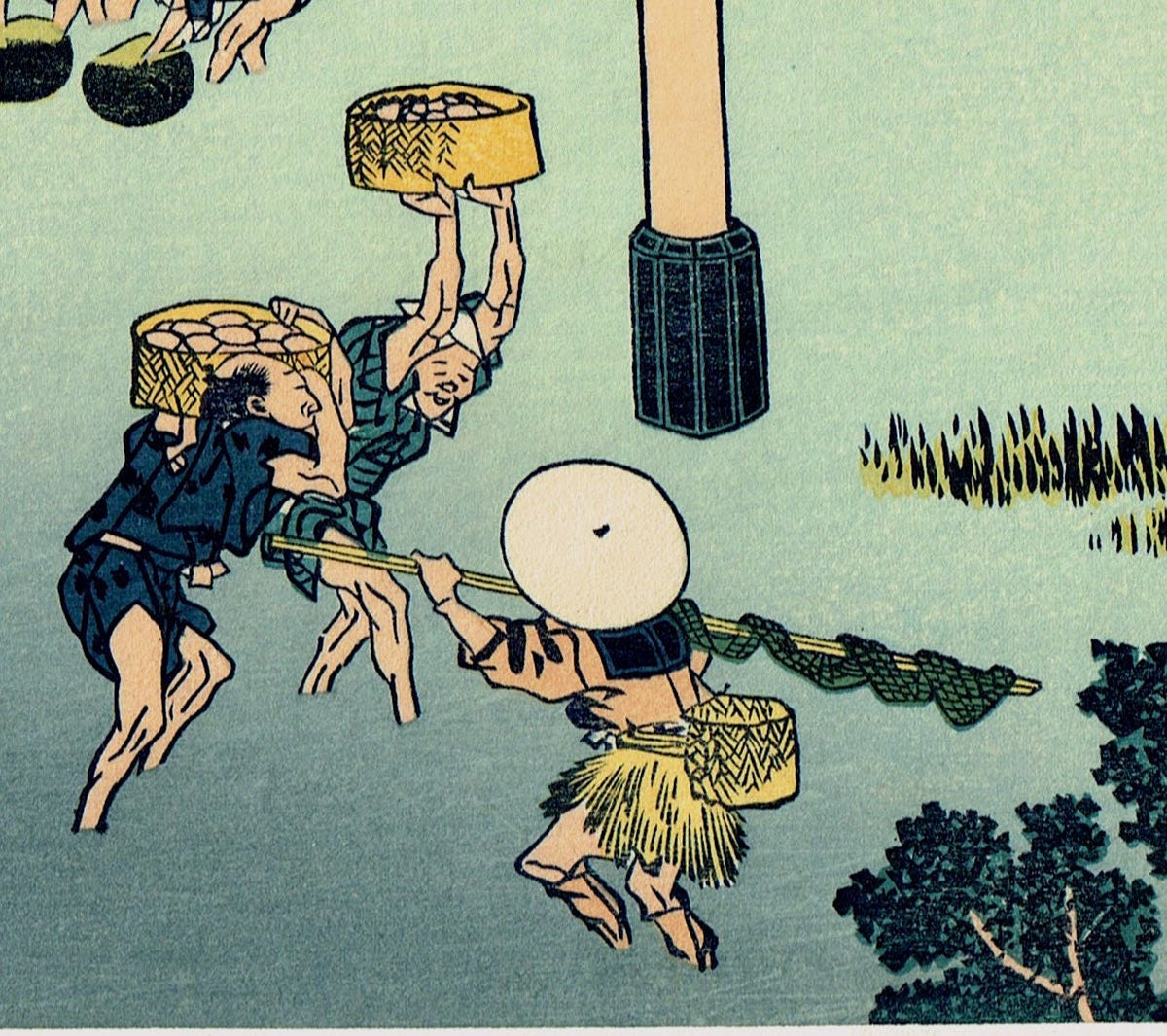 Japanese Ukiyo-e Woodblock print, Hokusai, "Bay of Noboto, from the series Thirty-six Views of Mount Fuji"