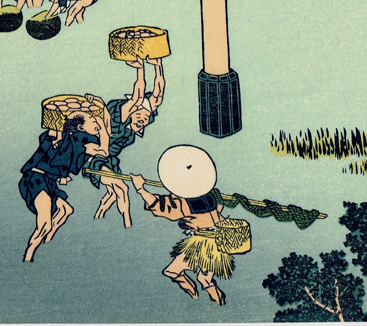 Japanese Ukiyo-e Woodblock print, Hokusai, "Bay of Noboto, from the series Thirty-six Views of Mount Fuji"