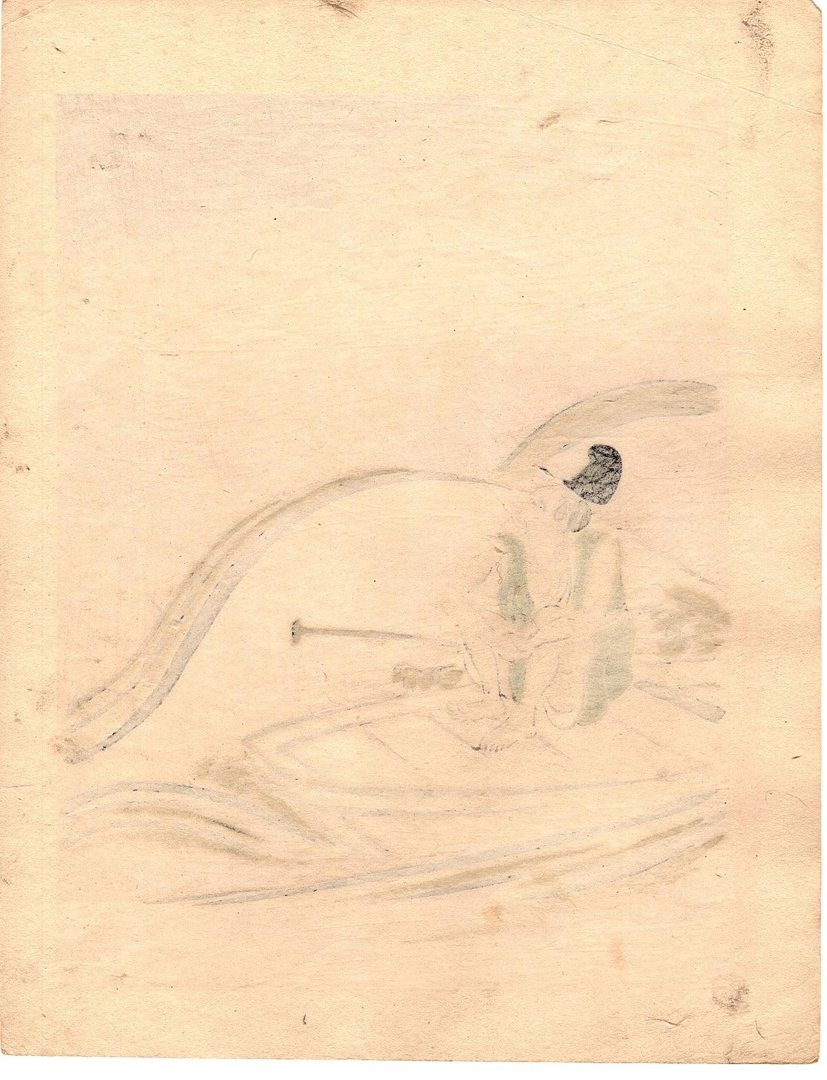 1895, Japanese antique woodblock print.