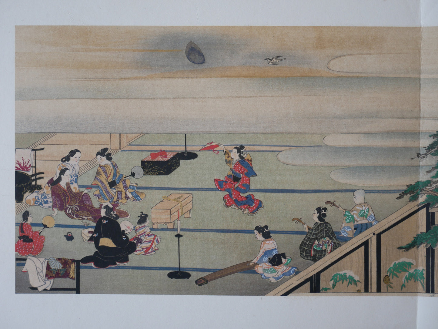 Ukiyoe-ha-gashu, 1906, Japanese antique woodblock print, Hanabusa Icho, "活達風流圖巻"