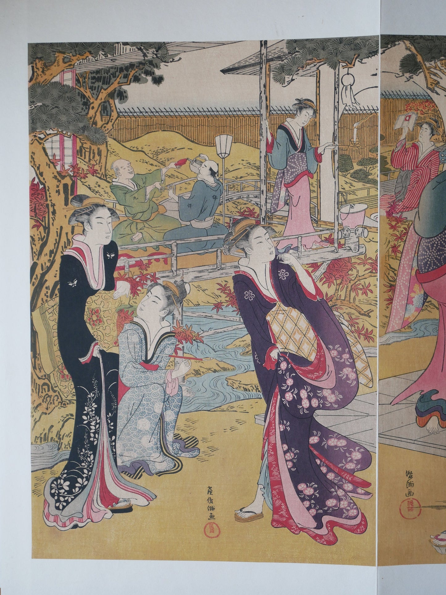 Japanese antique Ukiyoe, woodcut print, 1906, Japanese antique woodblock print, Kubota Shunman, "大星由良之助友興図" ,from Ukiyoe-ha-gashu.