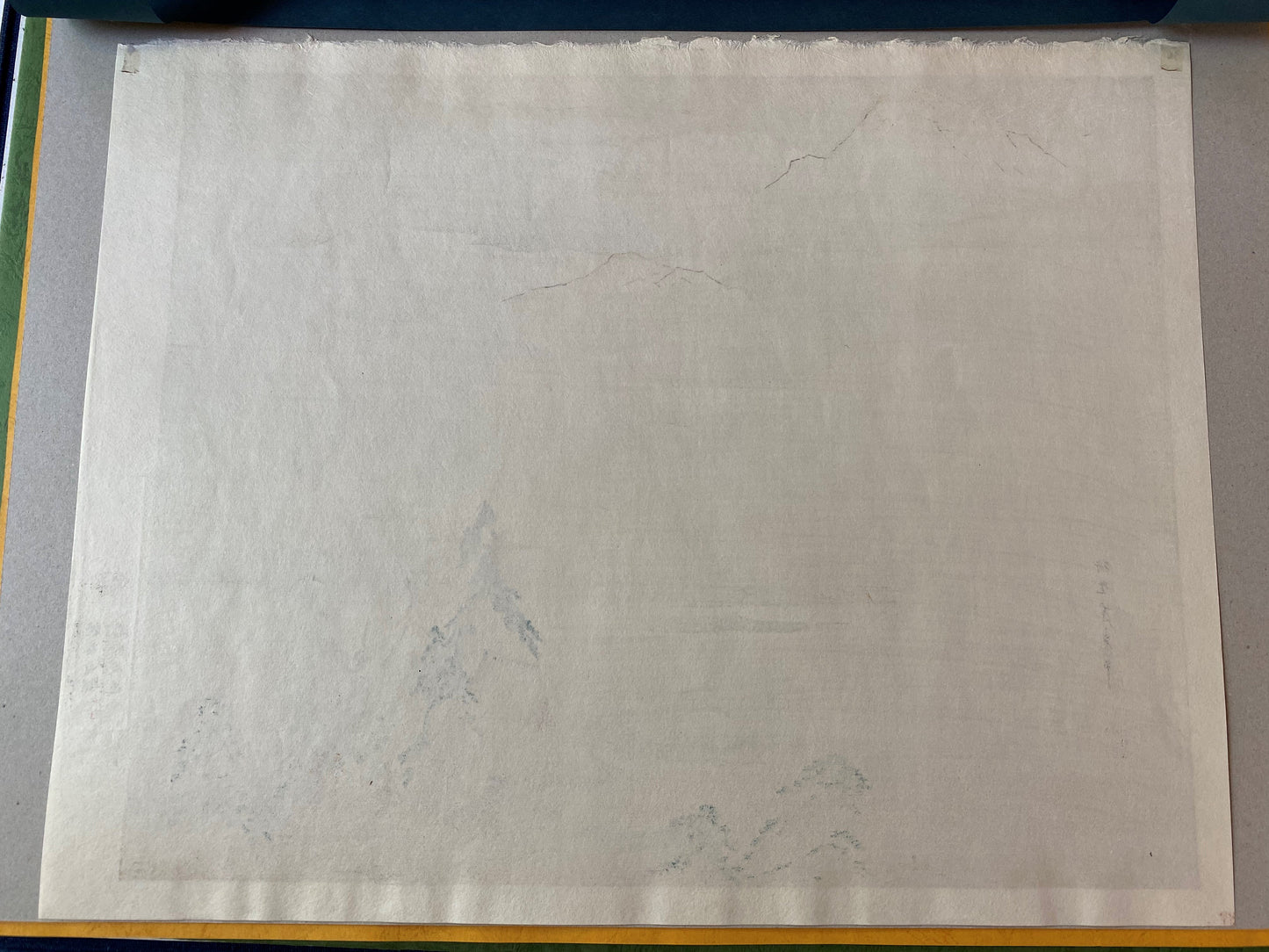 Japanese woodblock print, Kano Hogai, Large size.