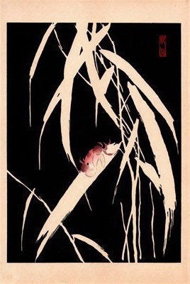 Japanese design, antique, woodcut print, 1934, Kyobashi Masuichi, "Tansai-Gafu". 1