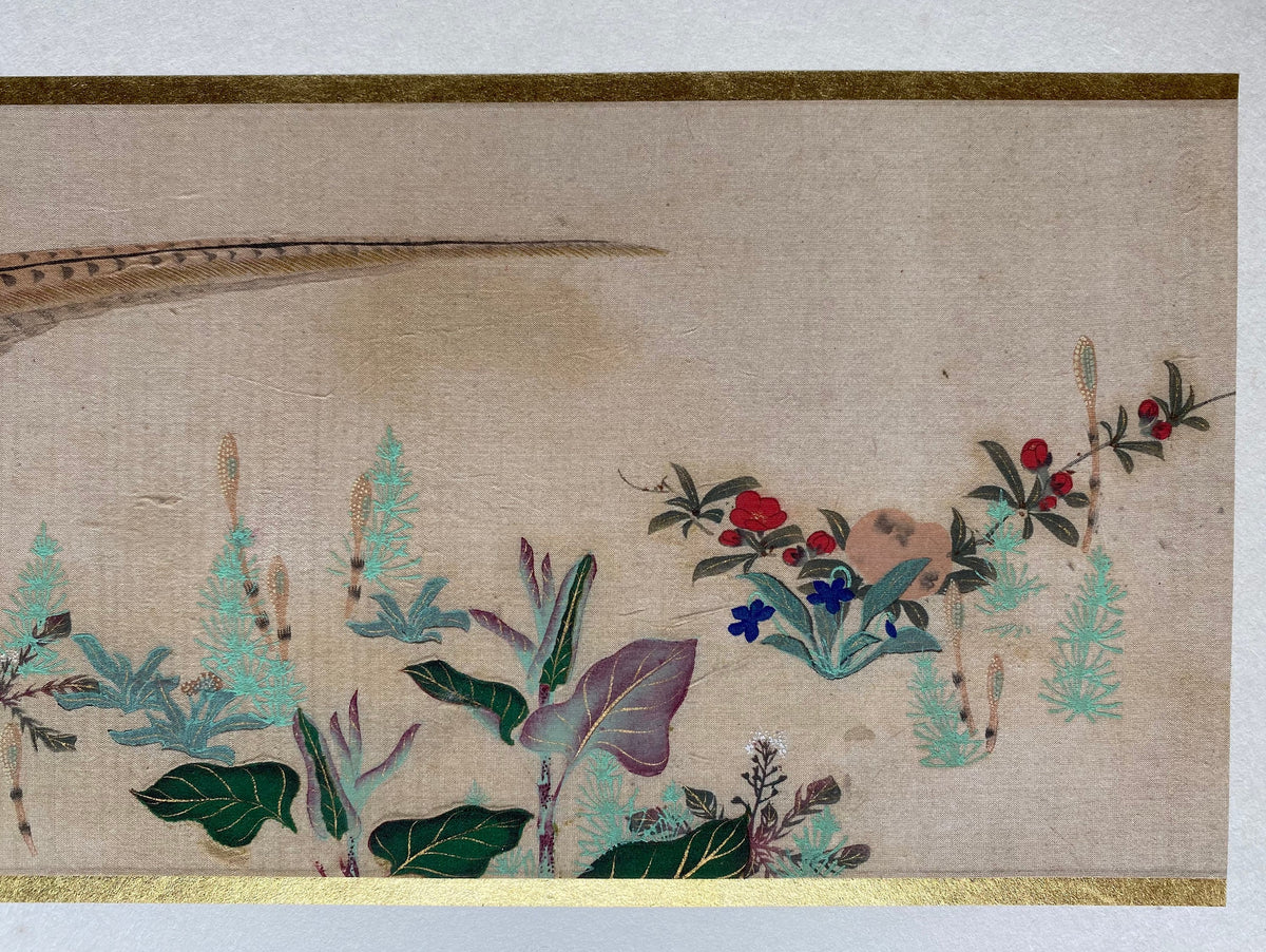 Japanese woodblock print, 1907, Sakai Hohitsu, Flowers and Birds of the Four Seasons 4
