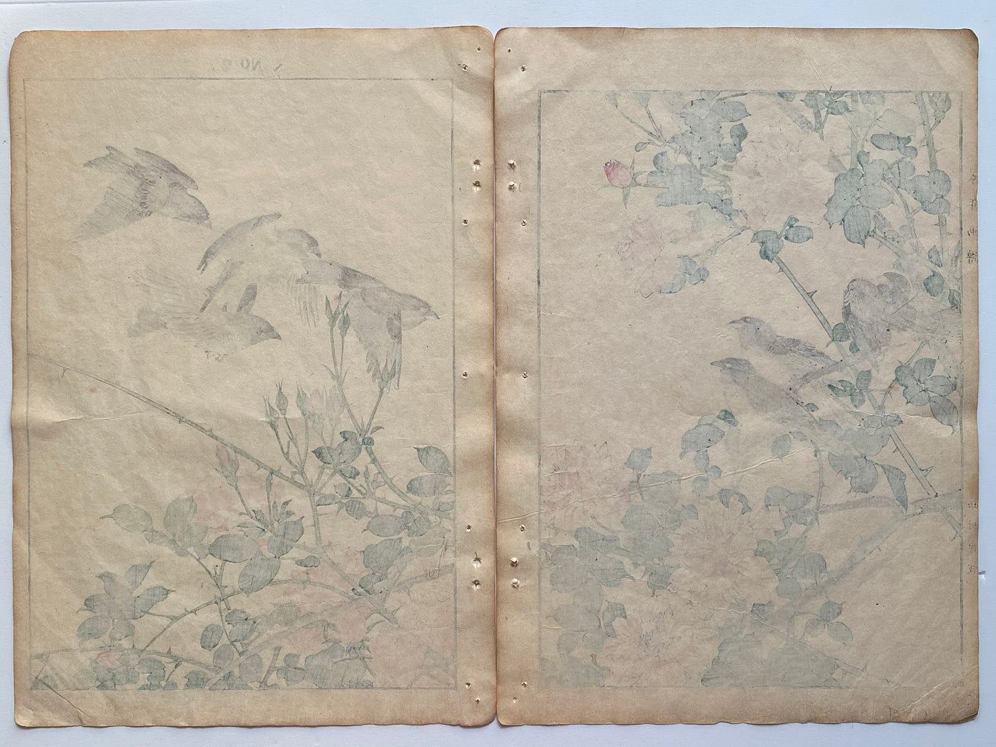 Japanese Antique Original Woodcut Print, 1891, Imao Keinen, " Shikiibara, Dndoku "
