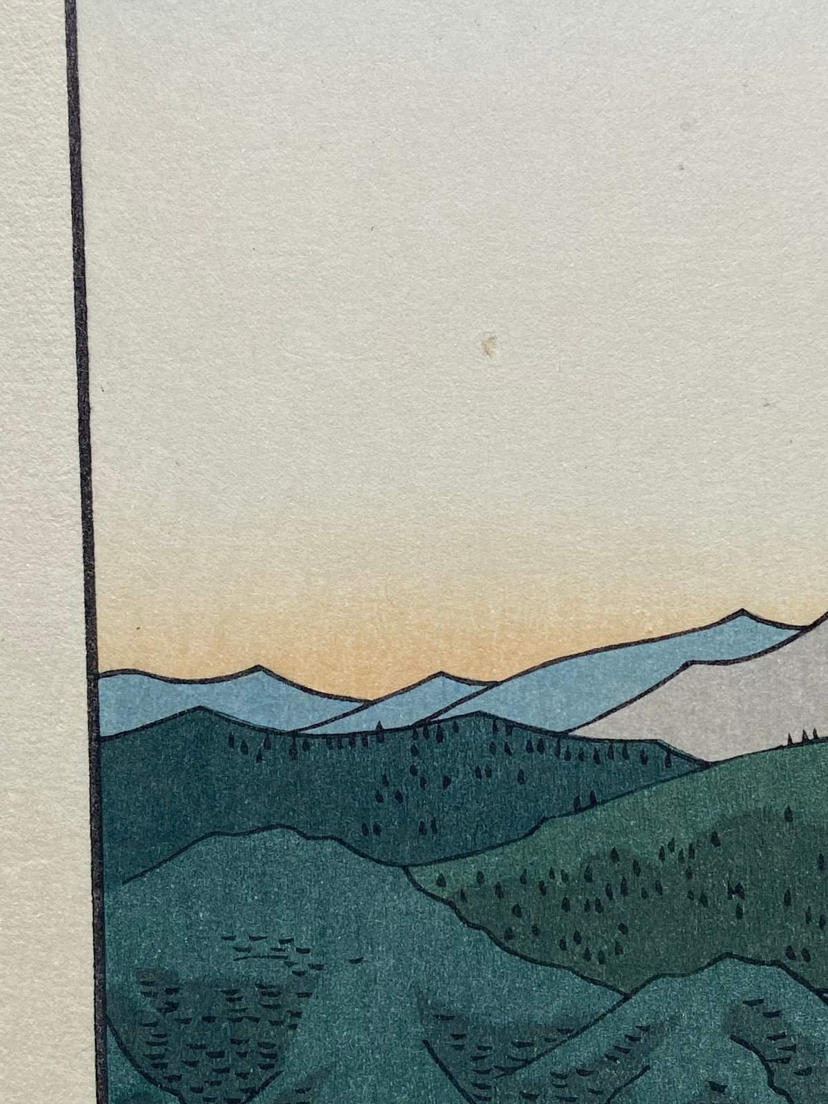 Japanese Ukiyo-e, Woodblock print, Hiroshige, "Awa Province: Kominato, Uchiura (Awa, Kominato, Uchiura)".