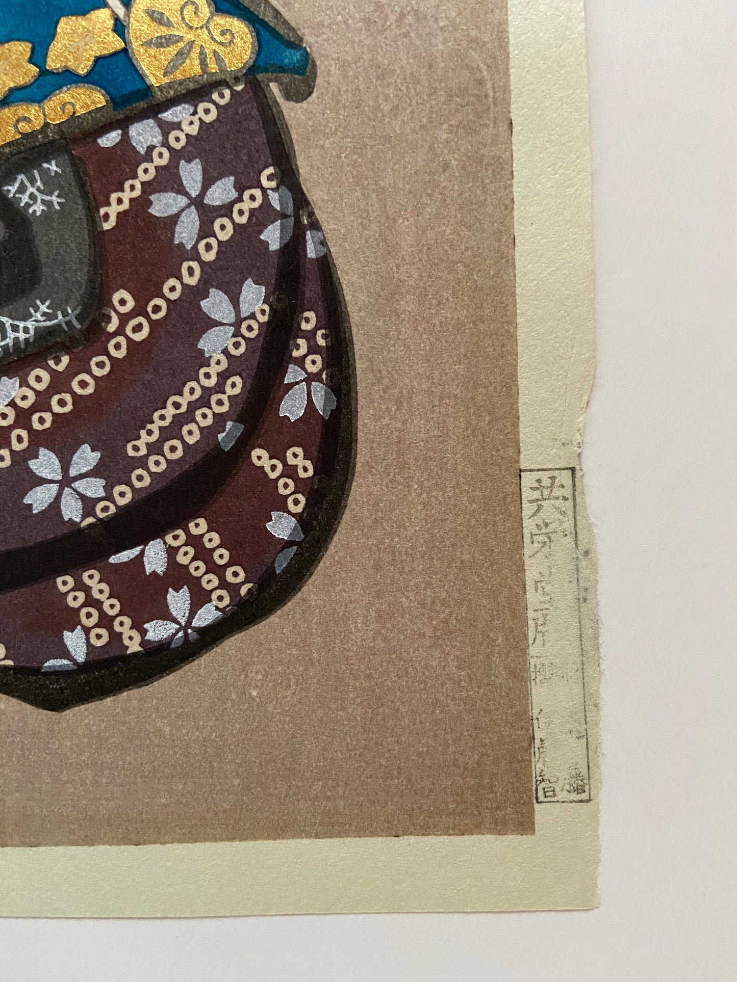 Japanese Ukiyo-e, Woodcut print, Large size, Katsushika Hokusai, "A pensive looking tipsy bell"