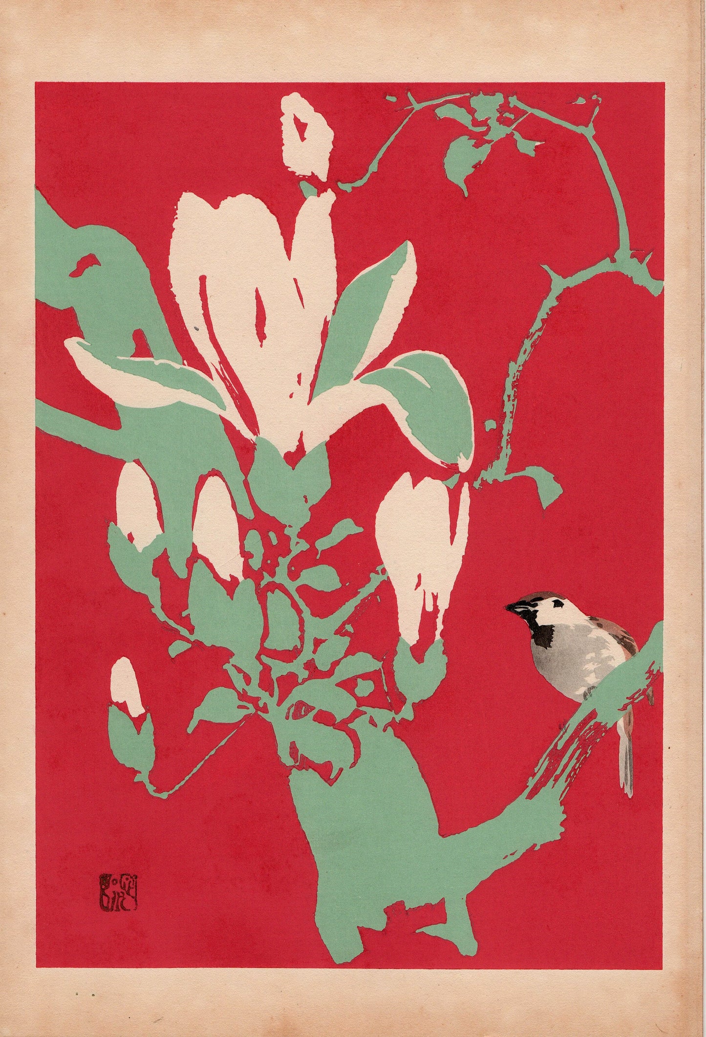 Japanese design, antique, 1934, Honda Bansui, "Tansai-Gafu"., woodcut print.