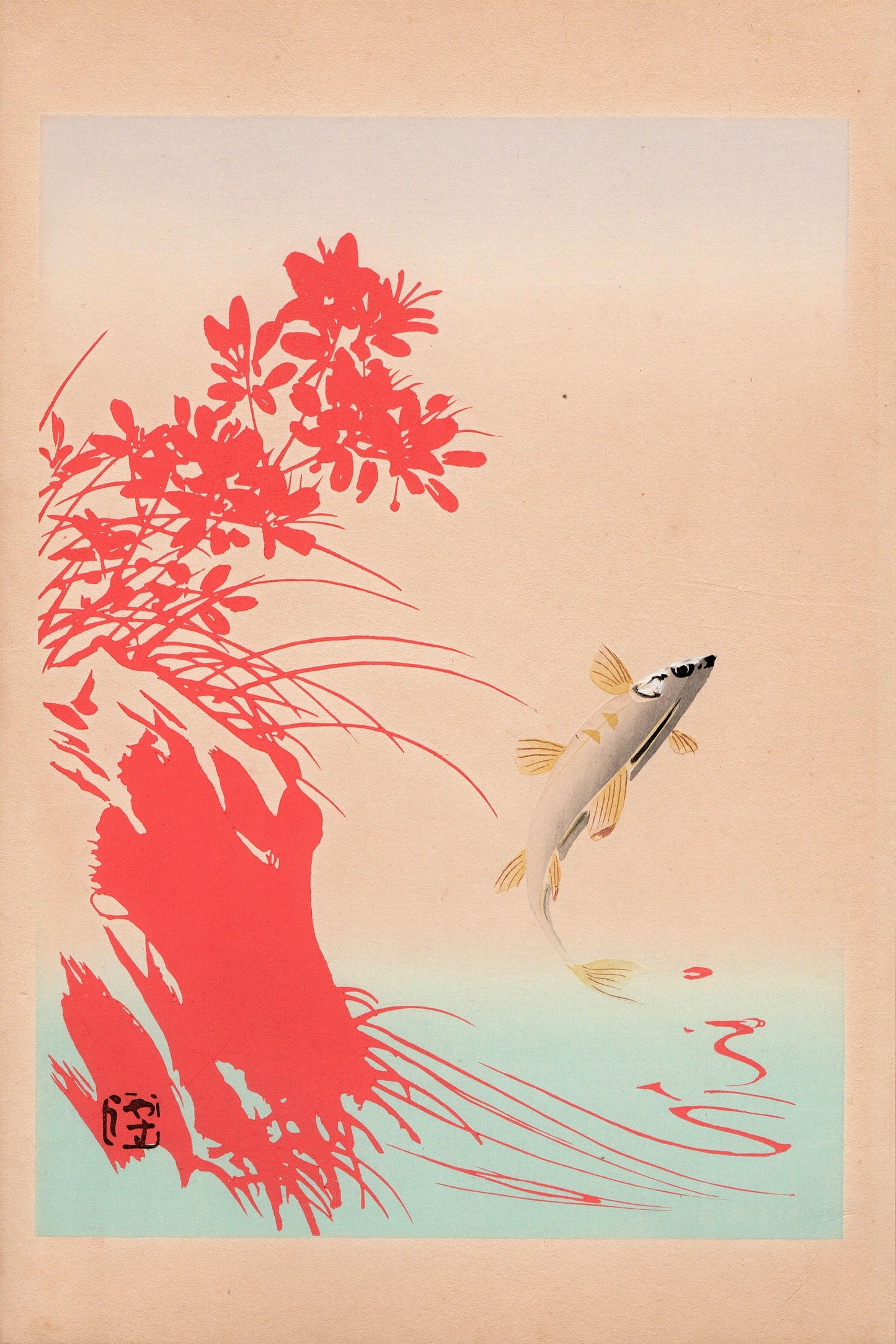 Japanese design, 1934, Yoshida Gyokujo, "Tansai-Gafu"., woodcut print.