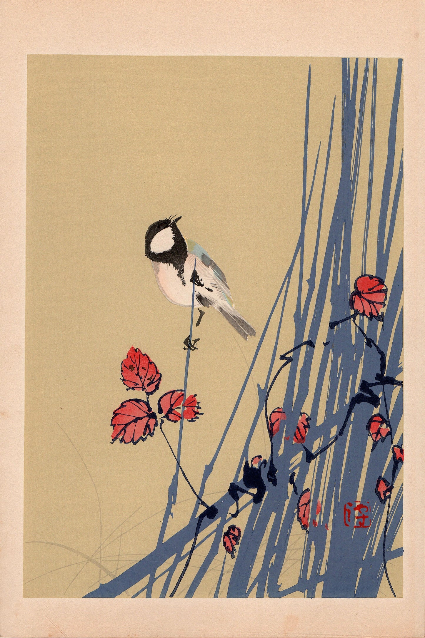 Japanese design, 1934, Yoshida Gyokujo, "Tansai-Gafu"., woodcut print.