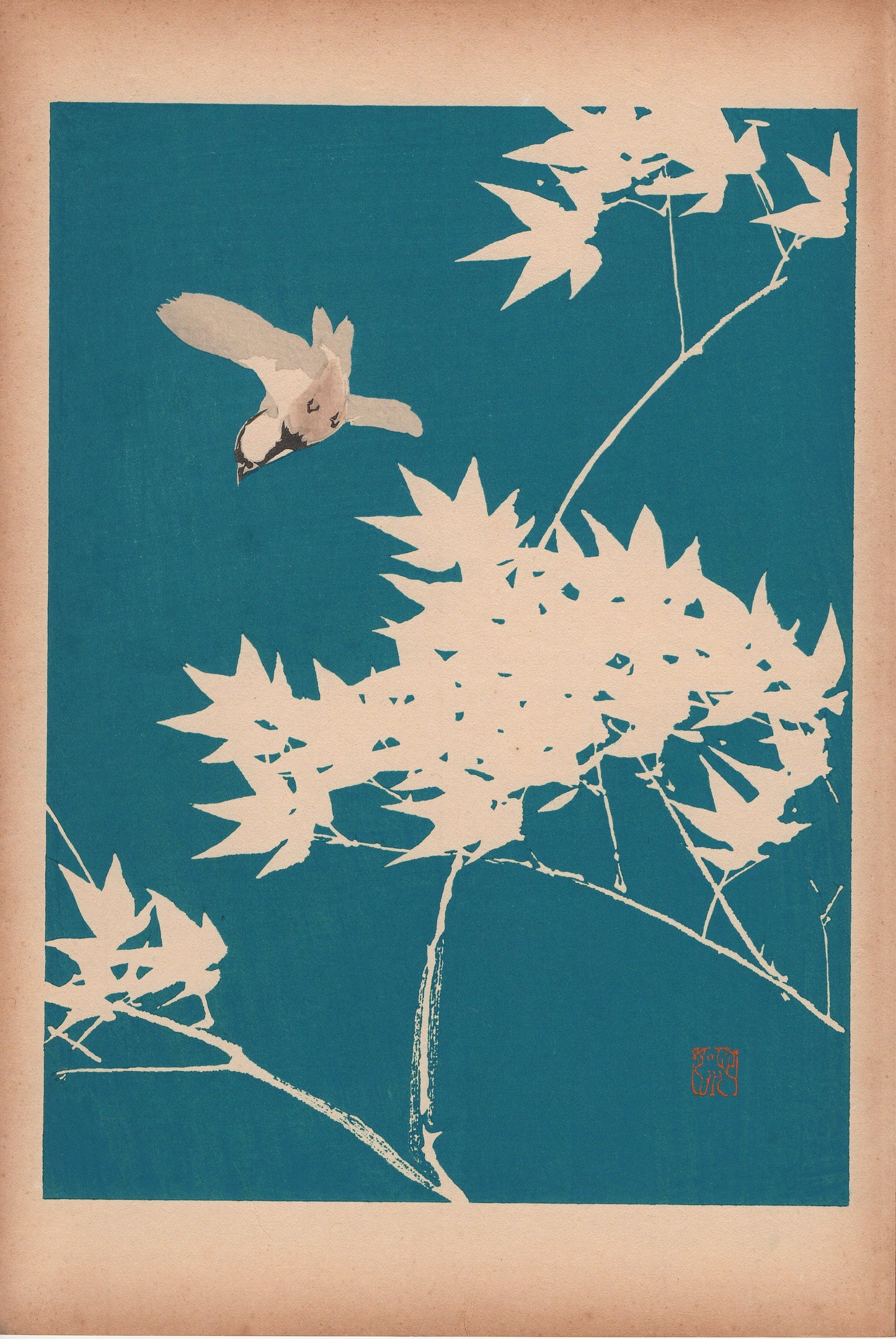 Japanese design, antique, 1934, Honda Bansui, "Tansai-Gafu"., woodcut print.