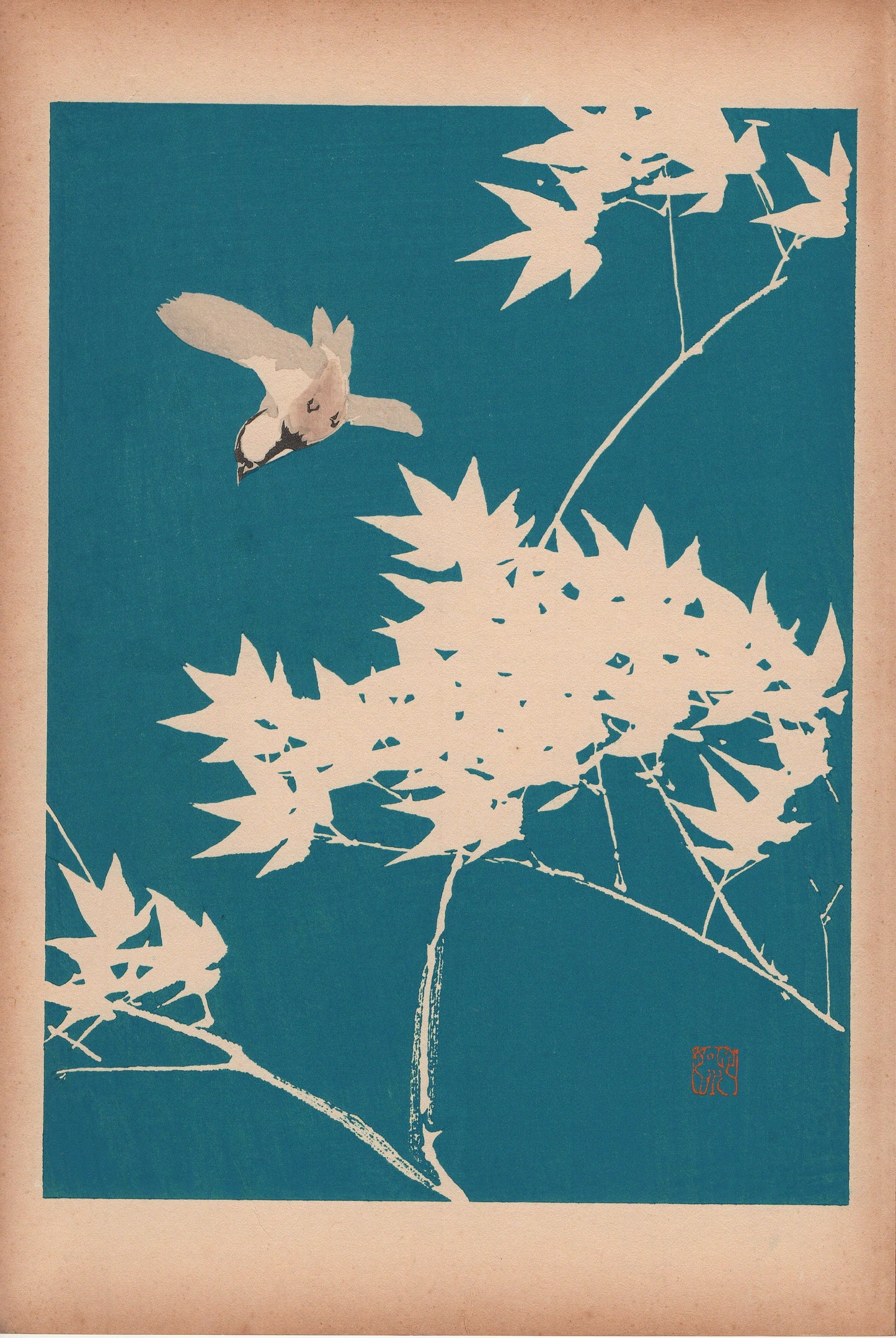 Japanese design, 1934, Honda Bansui, "Tansai-Gafu"., woodcut print.