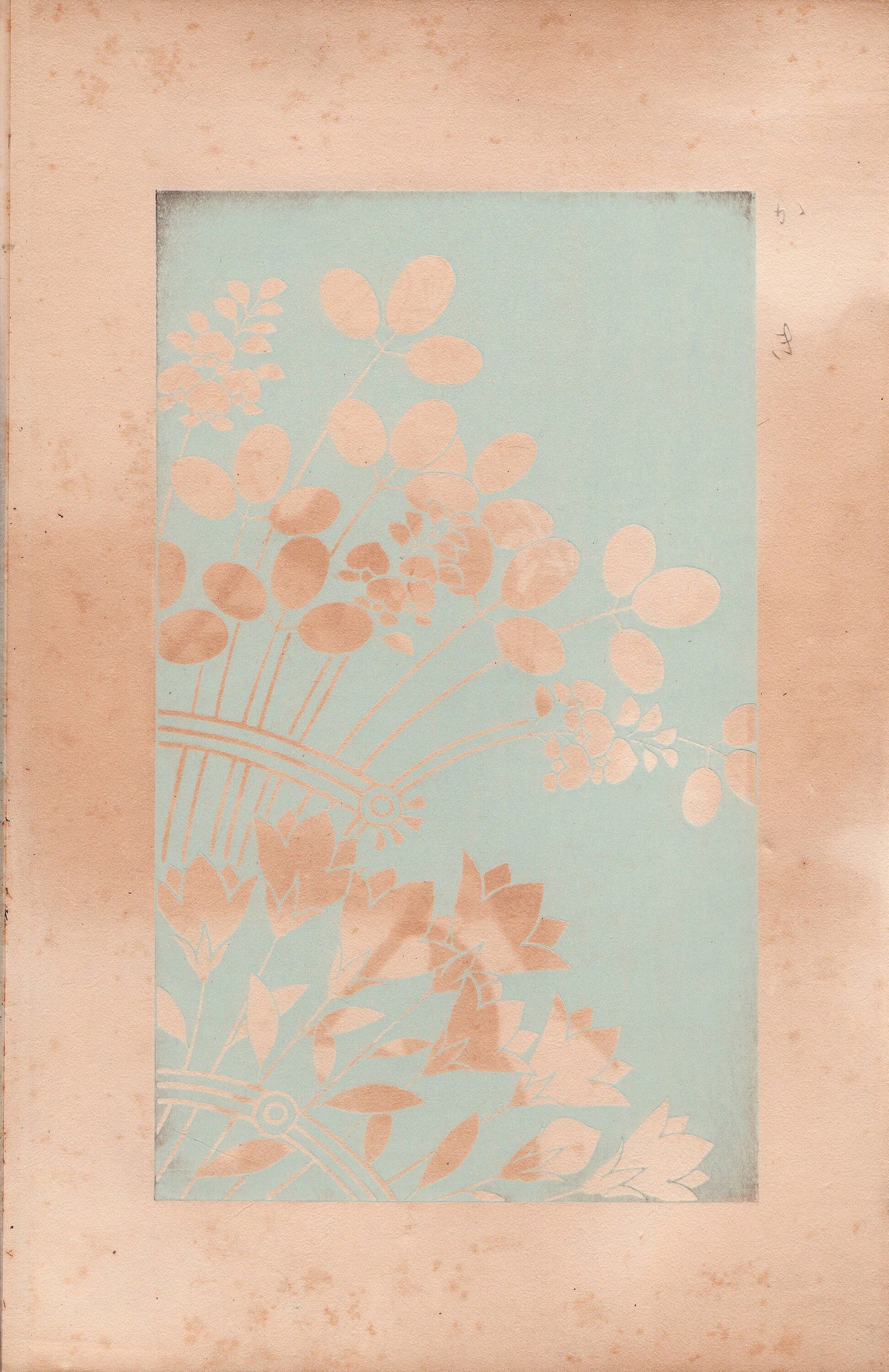 Japanese design, antique, 1932, Kawarazaki Kodo, woodblock print.