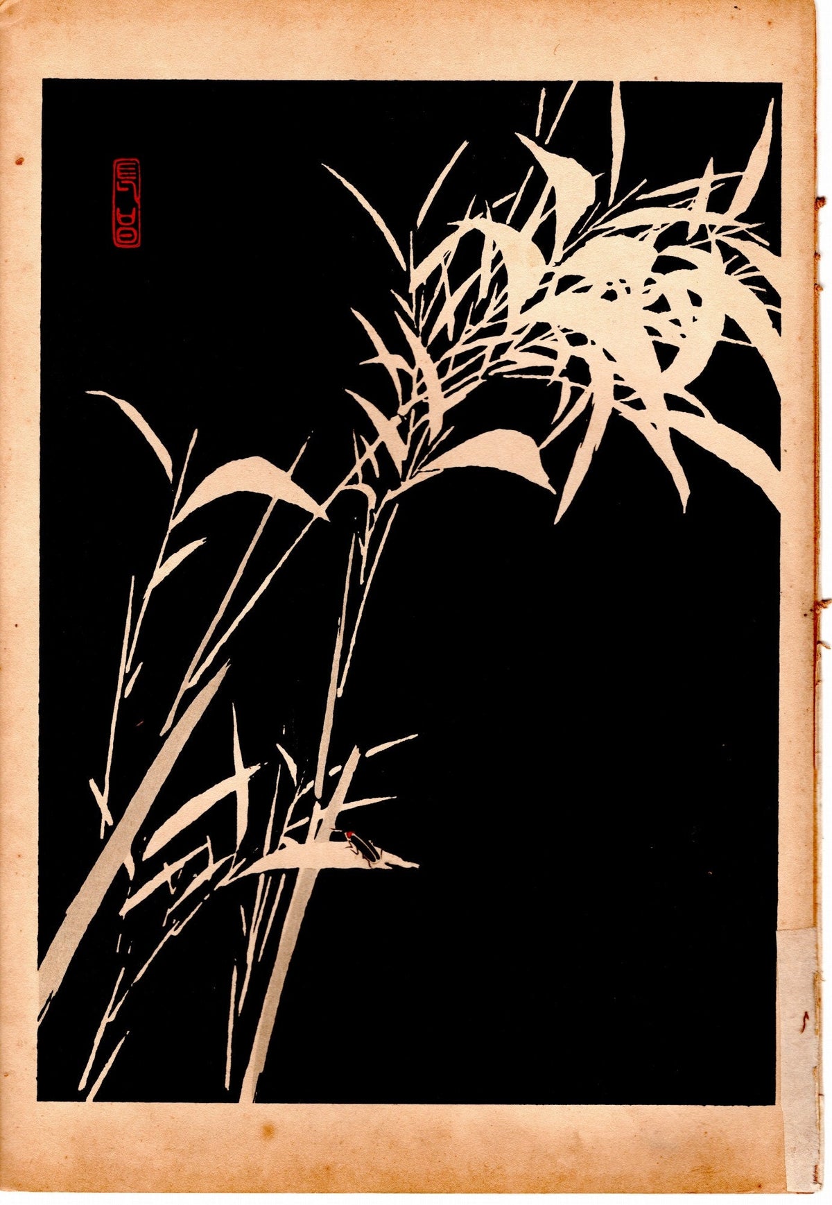 Japanese design, woodcut print, 1934, Kyobashi Masuichi, "Tansai-Gafu". 4