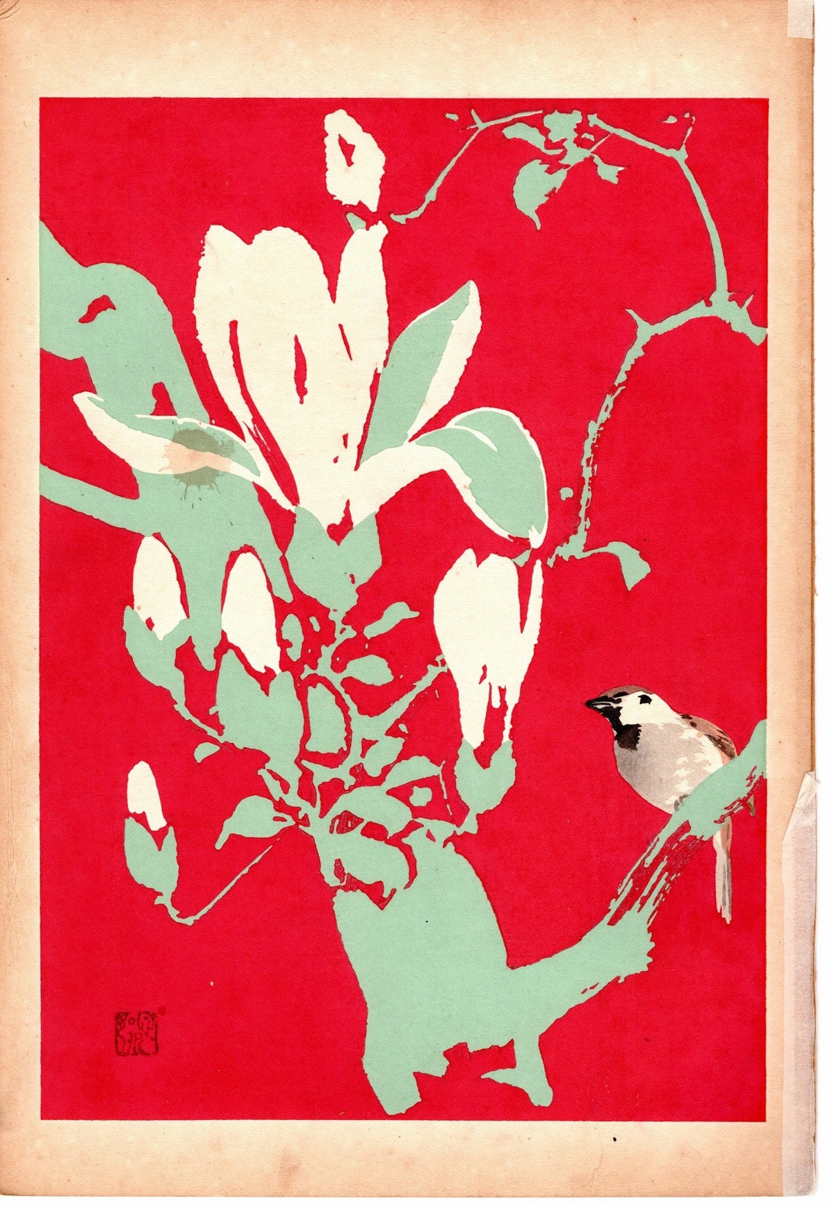 Japanese design, woodcut print, 1934, Honda Bansui, "Tansai-Gafu".
