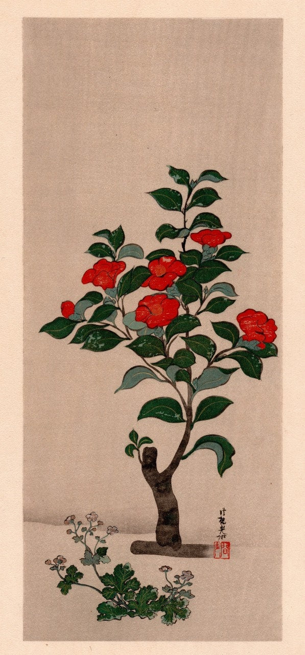 Japanese woodblock print, 1904, Ogata Korin