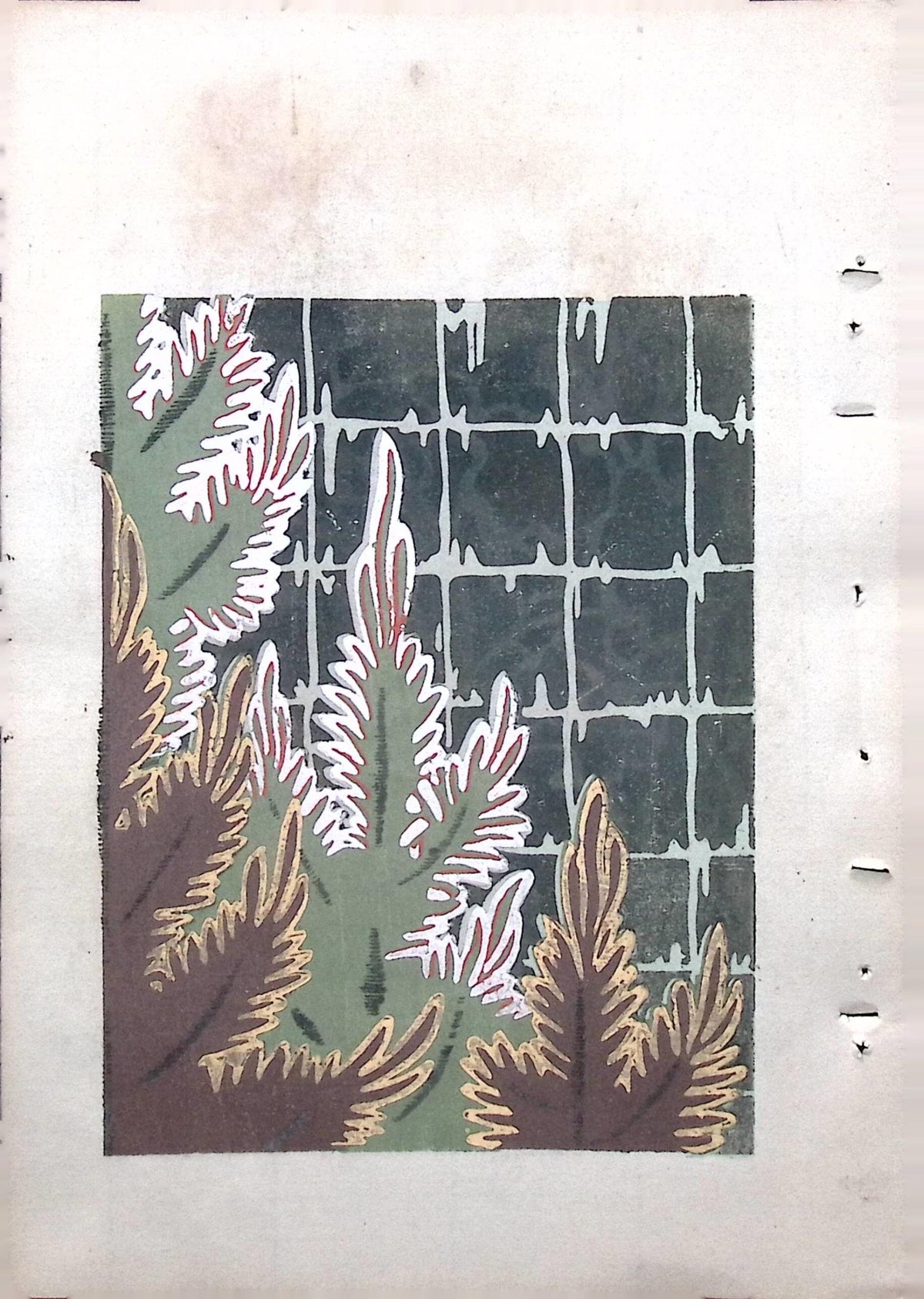 Japanese Antique Original Woodcut Print, Around 1900, Bijutsukai 8