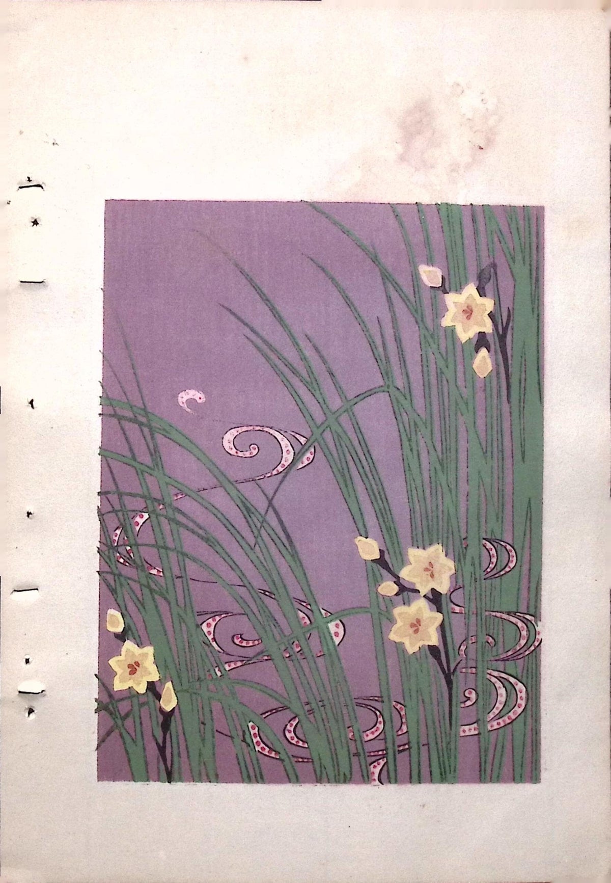 Japanese Antique Original Woodcut Print, Around 1900, Bijutsukai 8