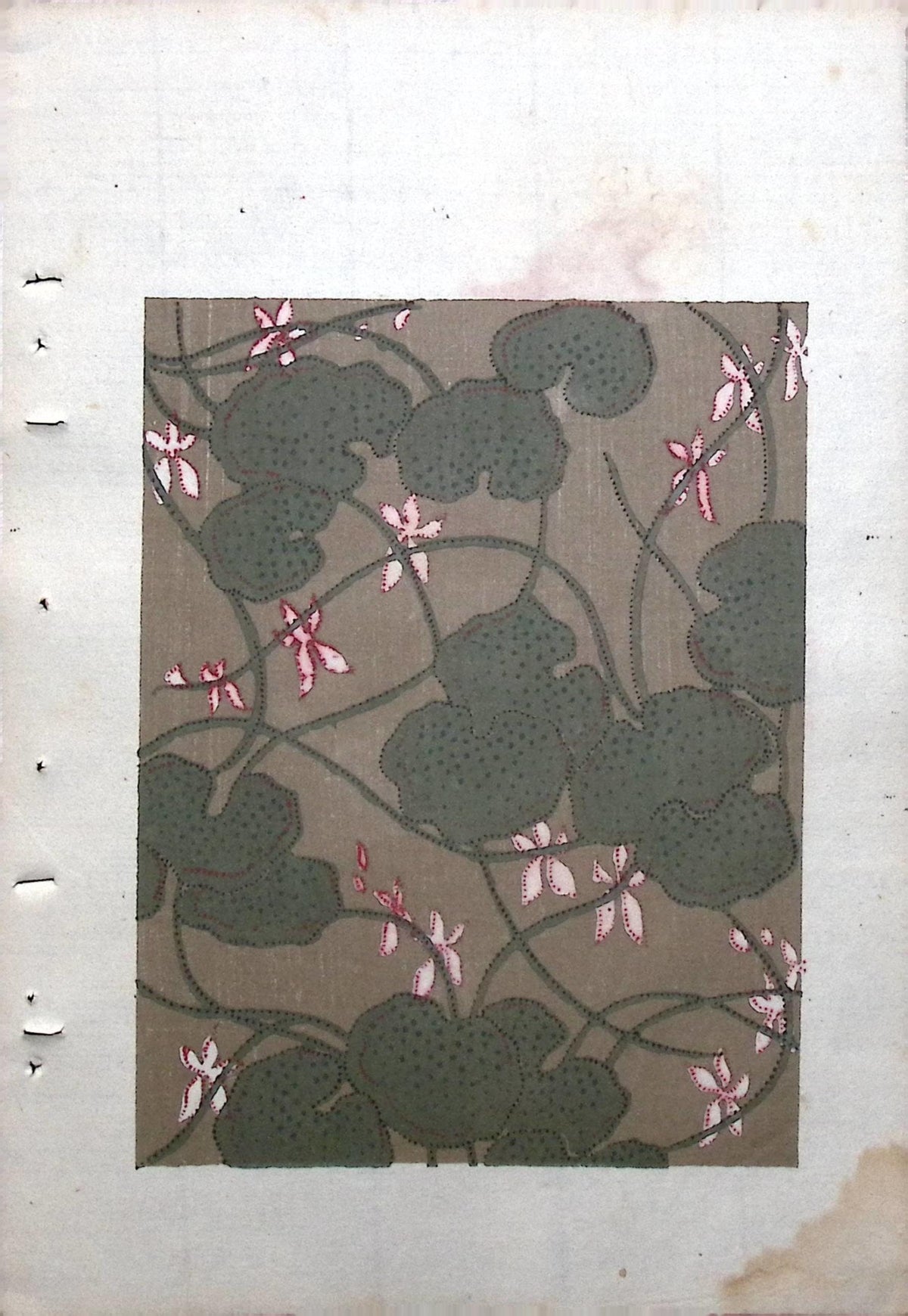 Japanese Antique Original Woodcut Print, Around 1900, Bijutsukai 8