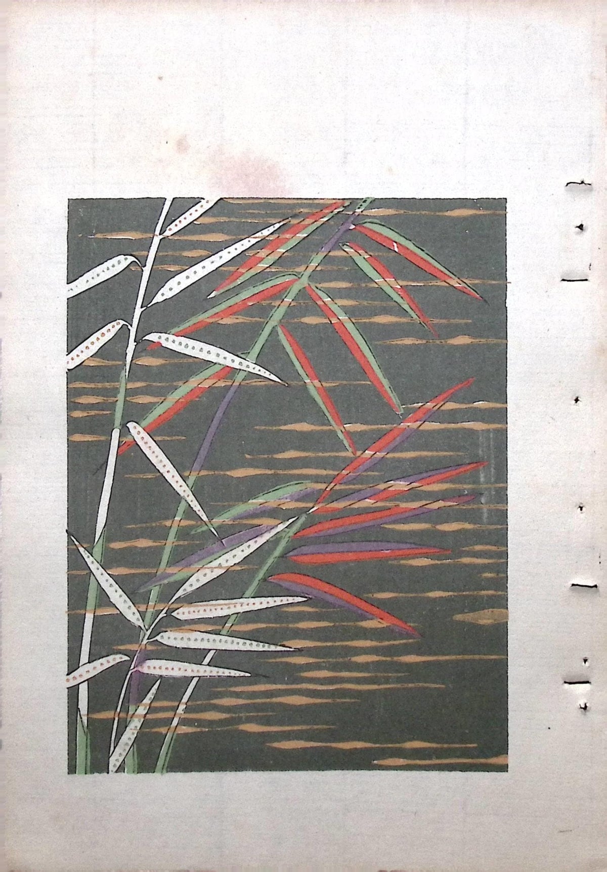 Japanese Antique Original Woodcut Print, Around 1900, Bijutsukai 8