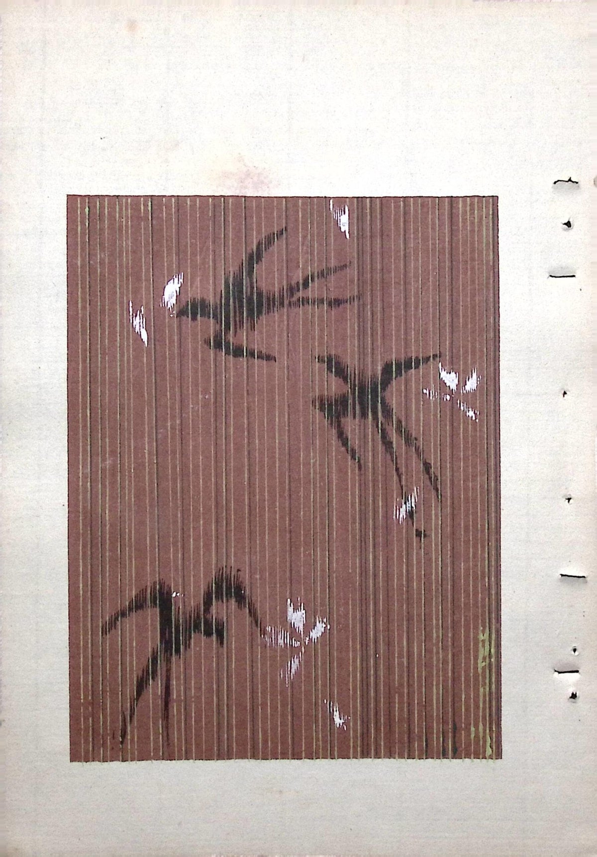 Japanese Antique Original Woodcut Print, Around 1900, Bijutsukai 8