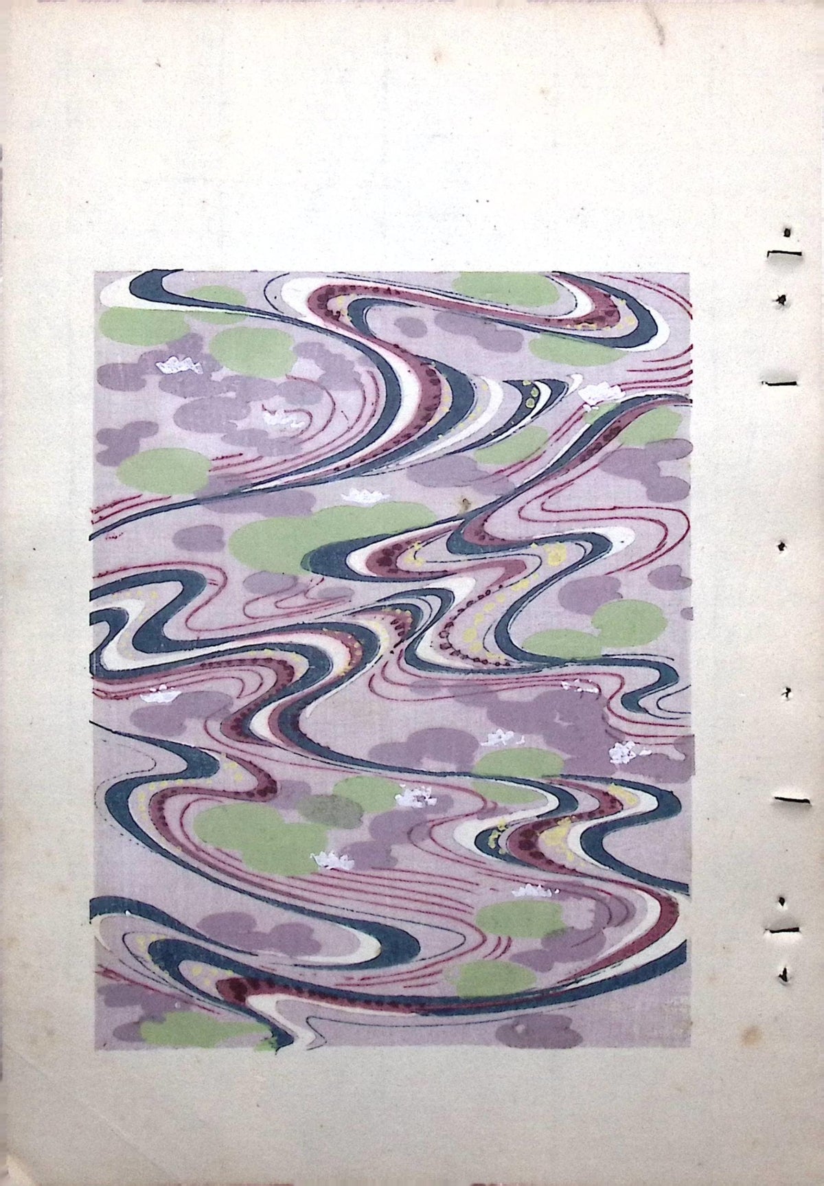 Japanese Antique Original Woodcut Print, Around 1900, Bijutsukai 8