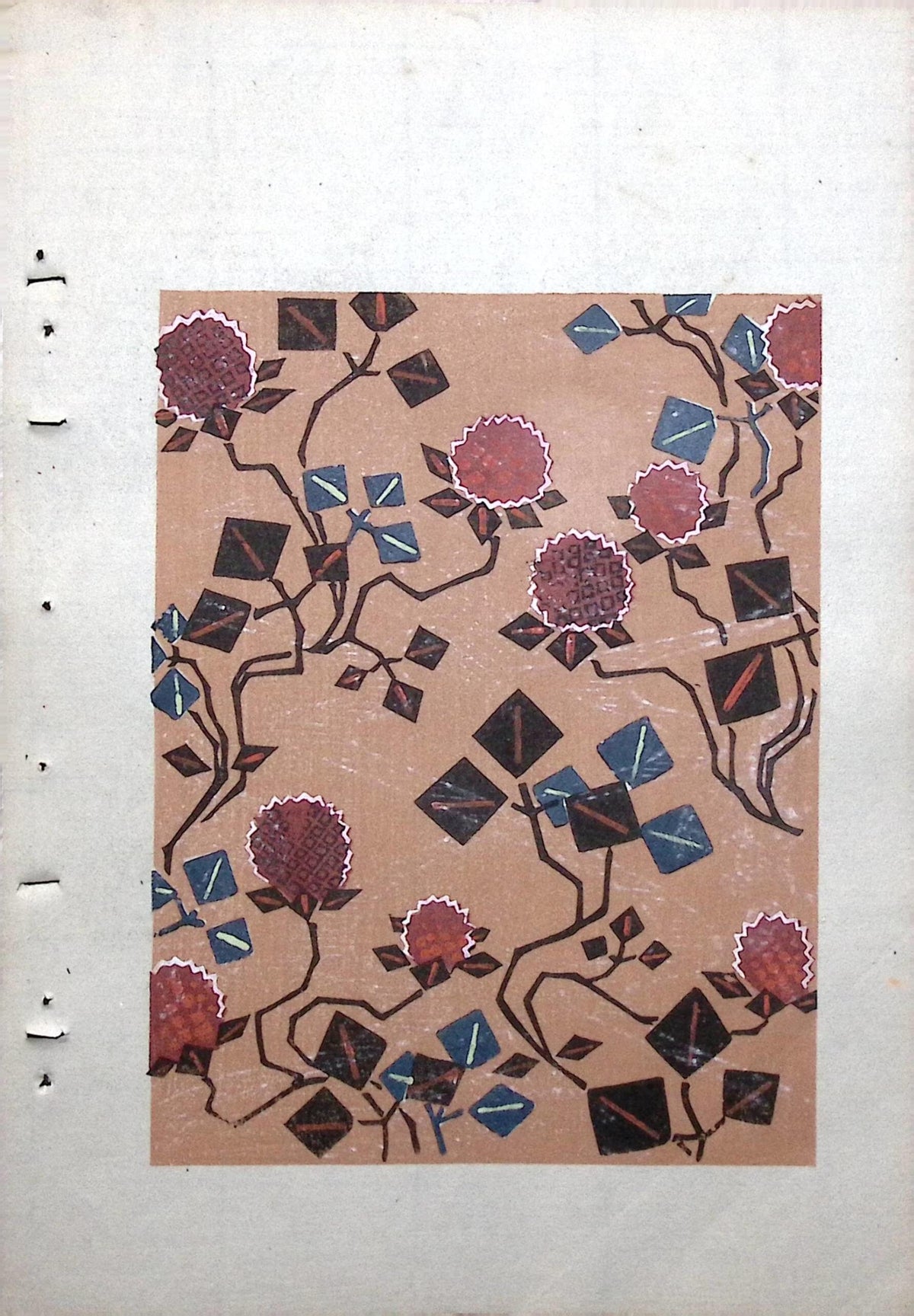Japanese Antique Original Woodcut Print, Around 1900, Bijutsukai 8