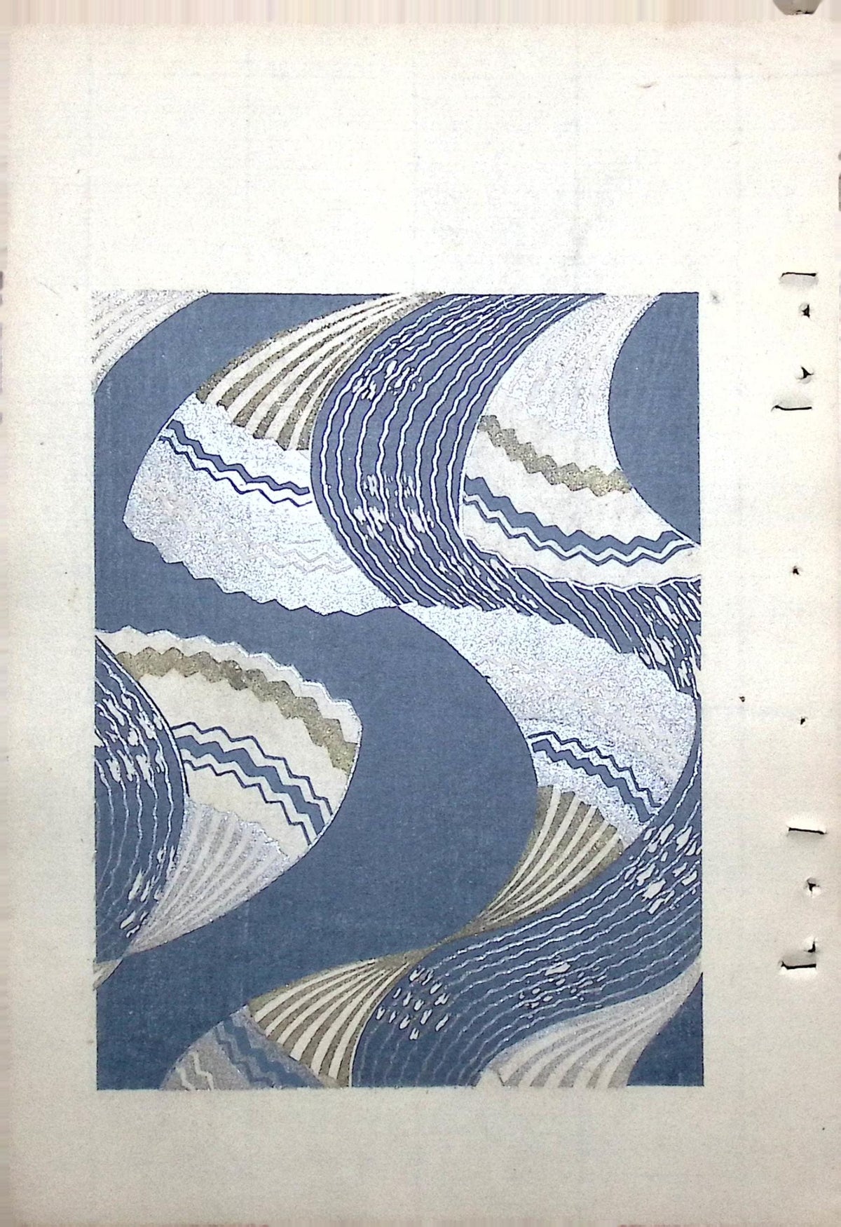 Japanese Antique Original Woodcut Print, Around 1900, Bijutsukai 8