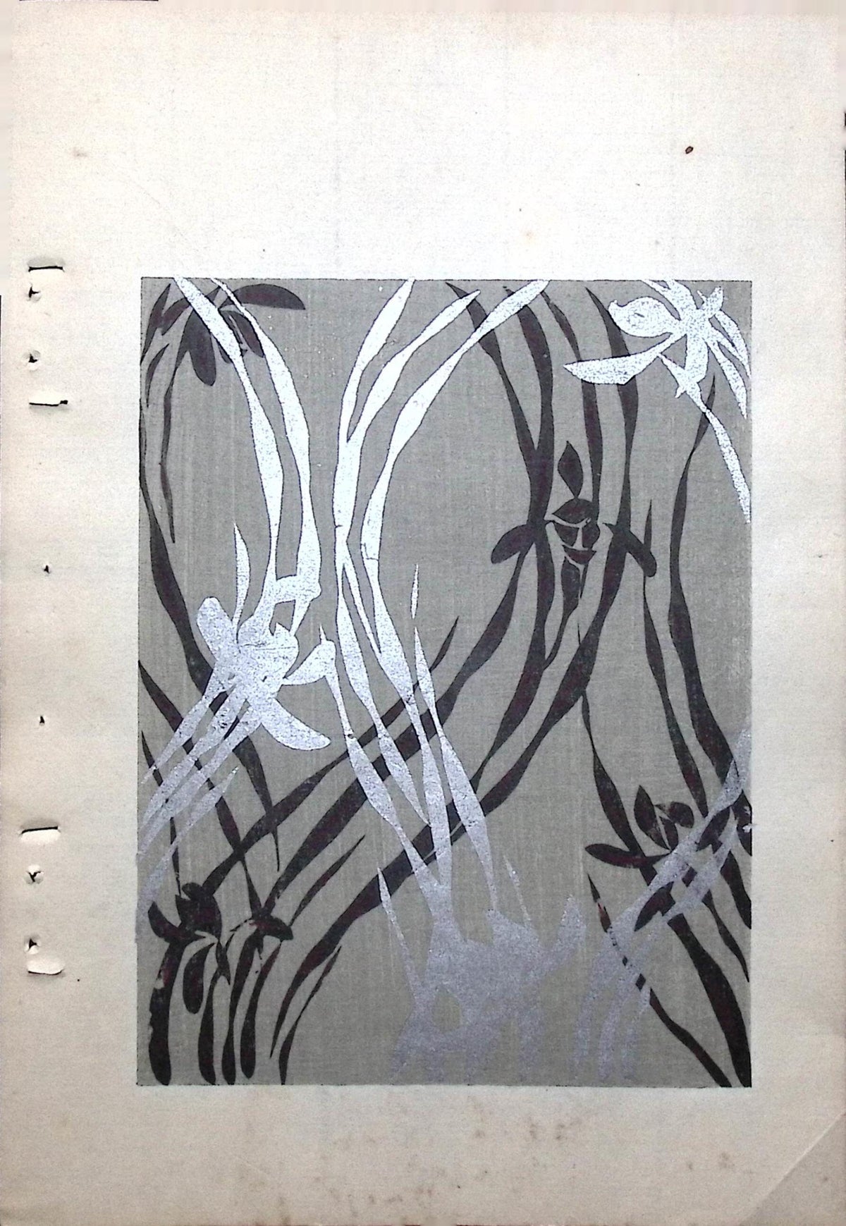 Japanese Antique Original Woodcut Print, Around 1900, Bijutsukai 8