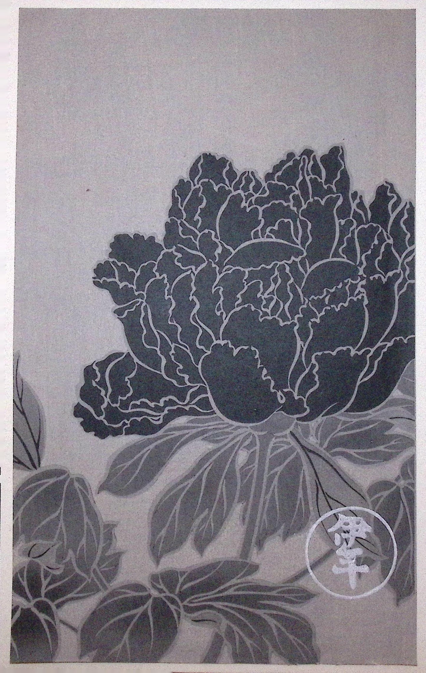 Japanese design, antique, woodcut print, Rimpa.