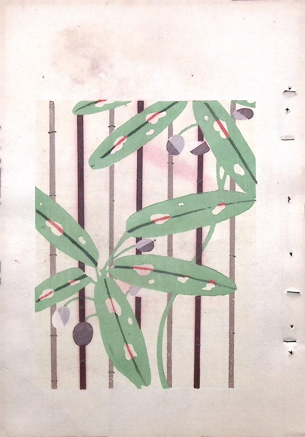 Japanese Antique Original Woodcut Print, Around 1900, Bijutsukai 8