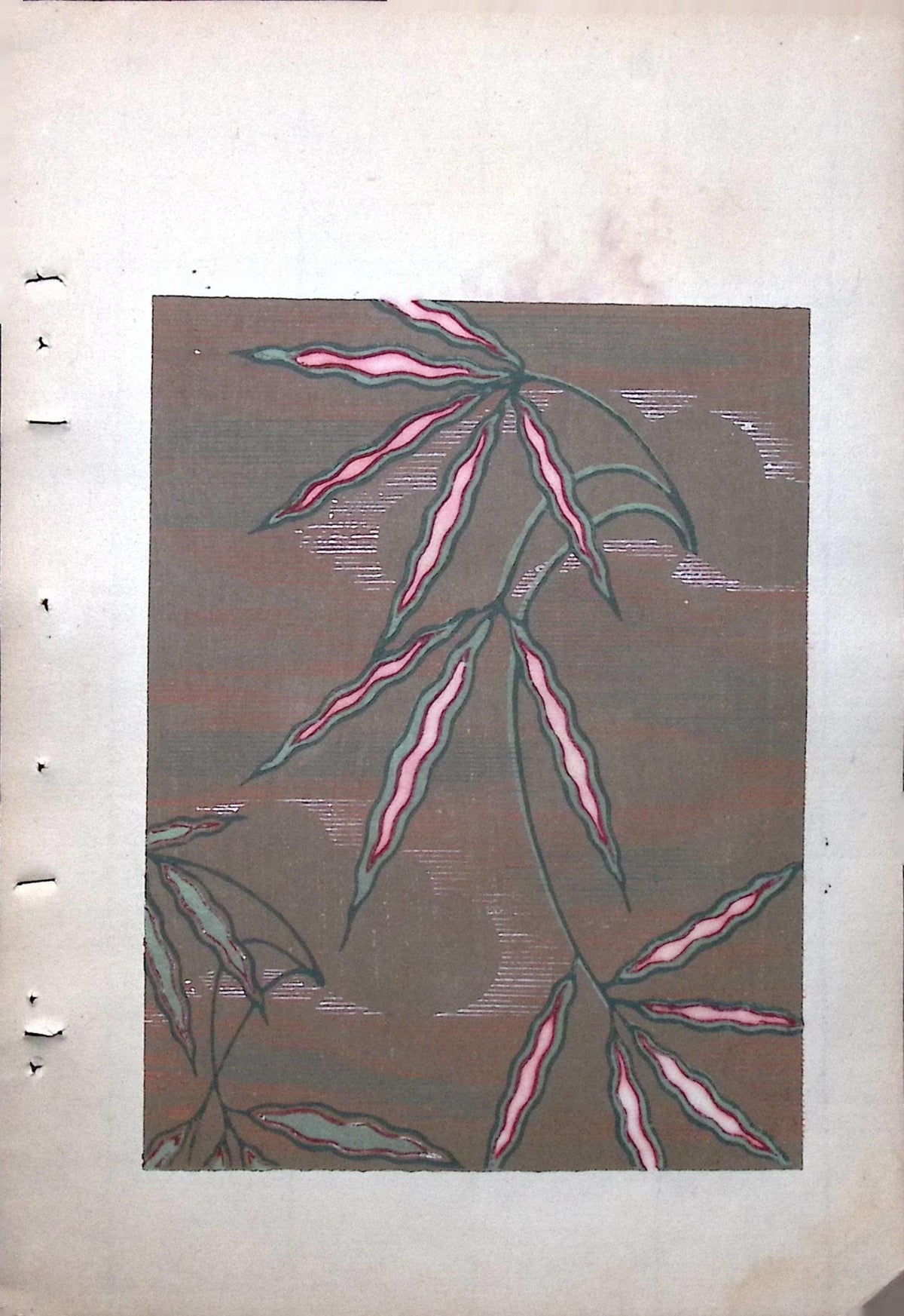 Japanese Antique Original Woodcut Print, Around 1900, Bijutsukai 8