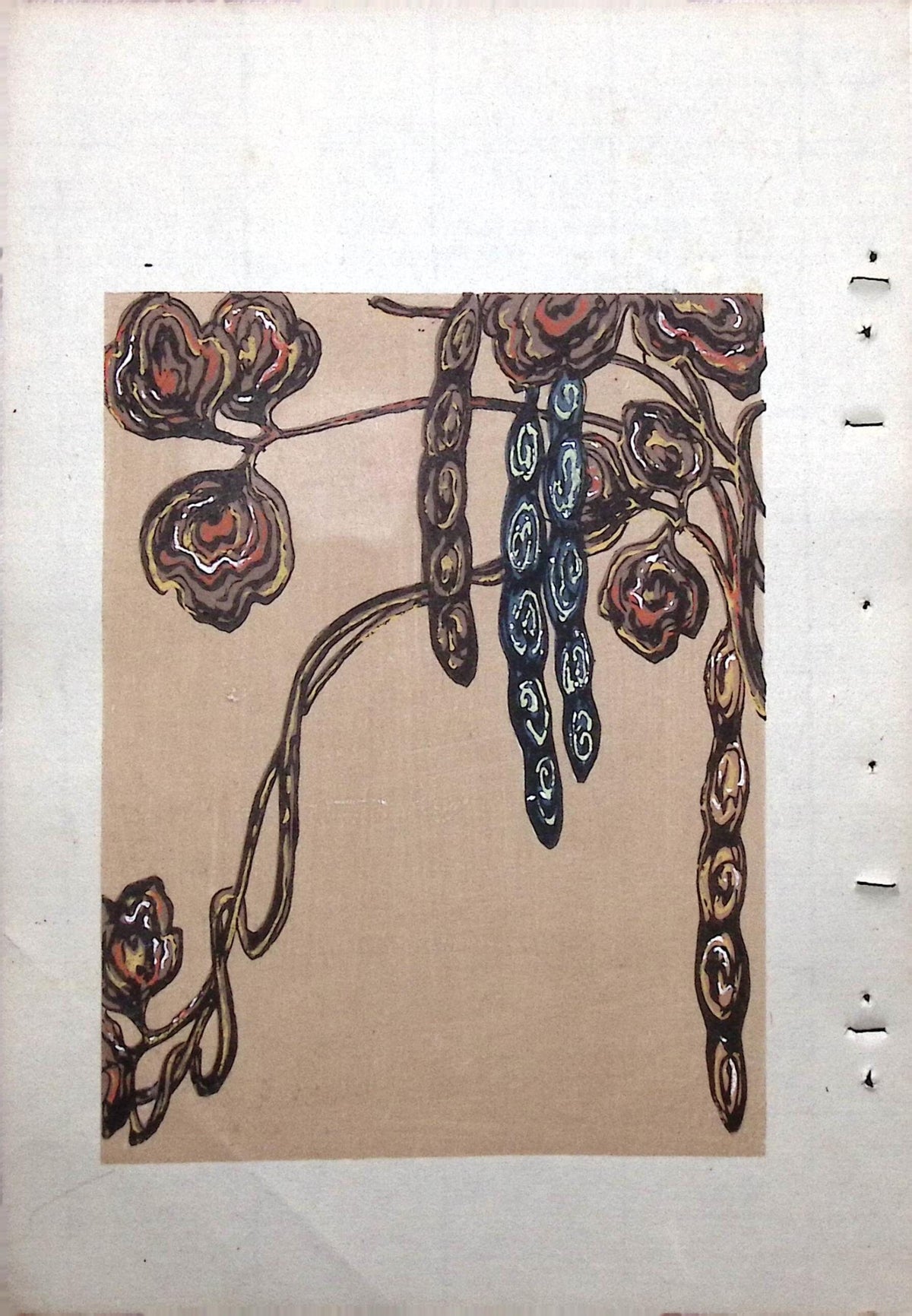 Japanese Antique Original Woodcut Print, Around 1900, Bijutsukai 8