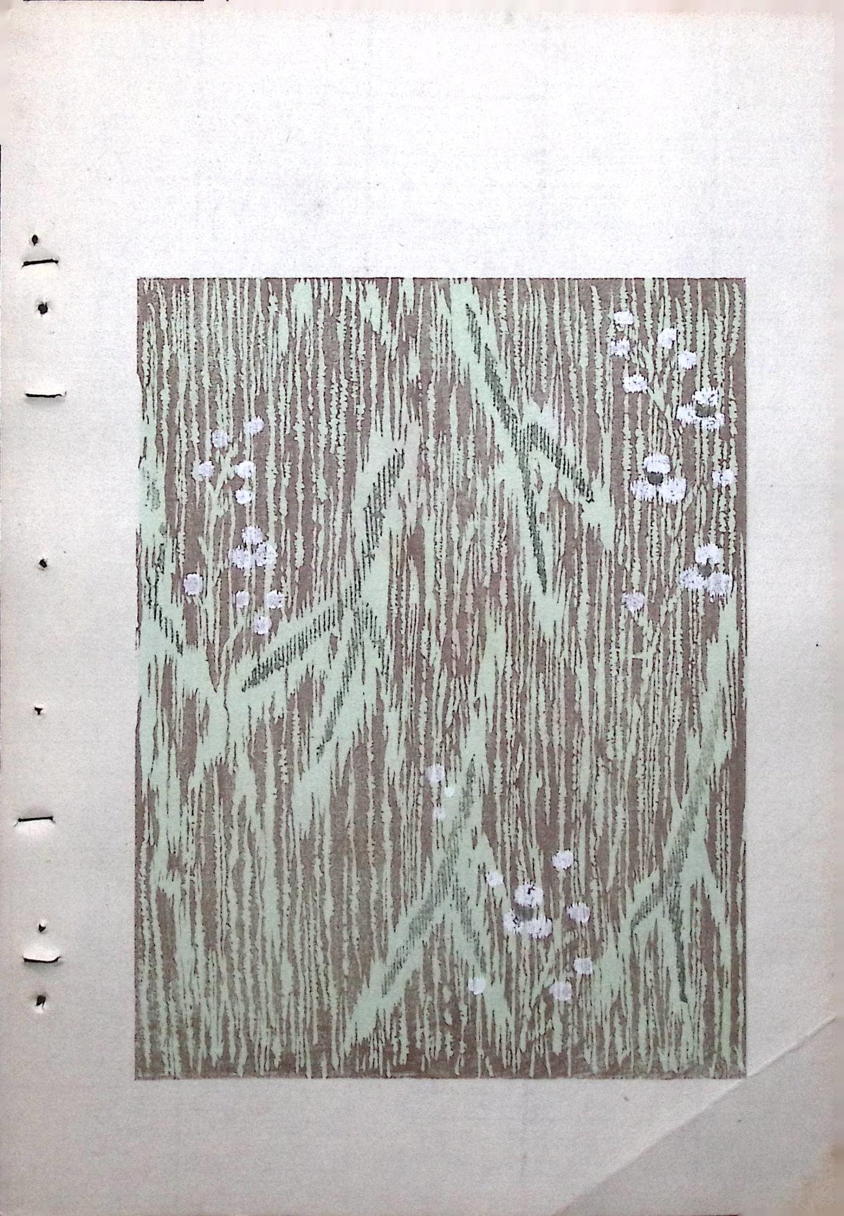 Japanese Antique Original Woodcut Print, Around 1900, Bijutsukai 8