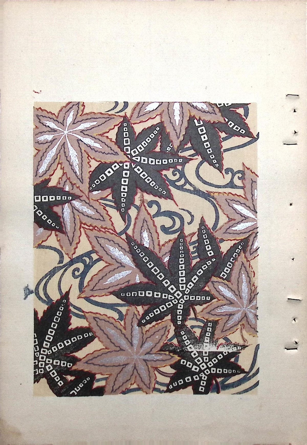 Japanese Antique Original Woodcut Print, Around 1900, Bijutsukai 8