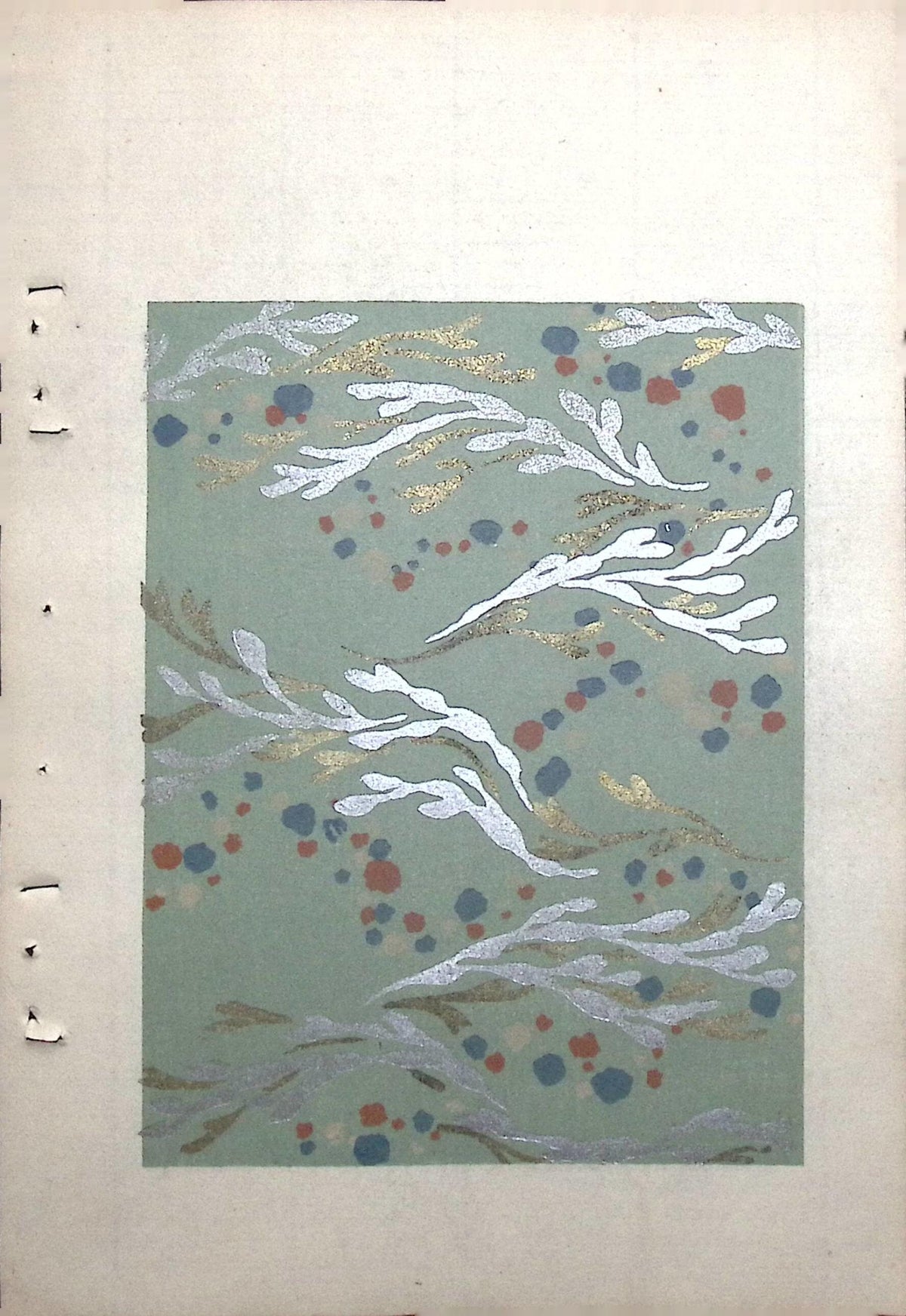 Japanese Antique Original Woodcut Print, Around 1900, Bijutsukai 8