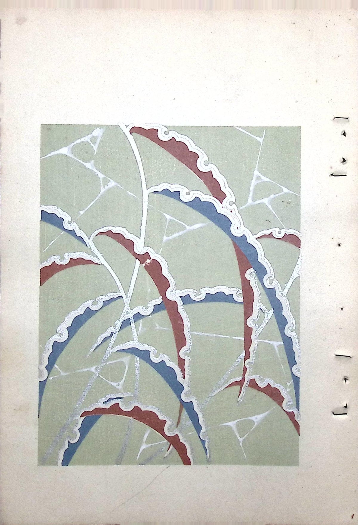 Japanese Antique Original Woodcut Print, Around 1900, Bijutsukai 8
