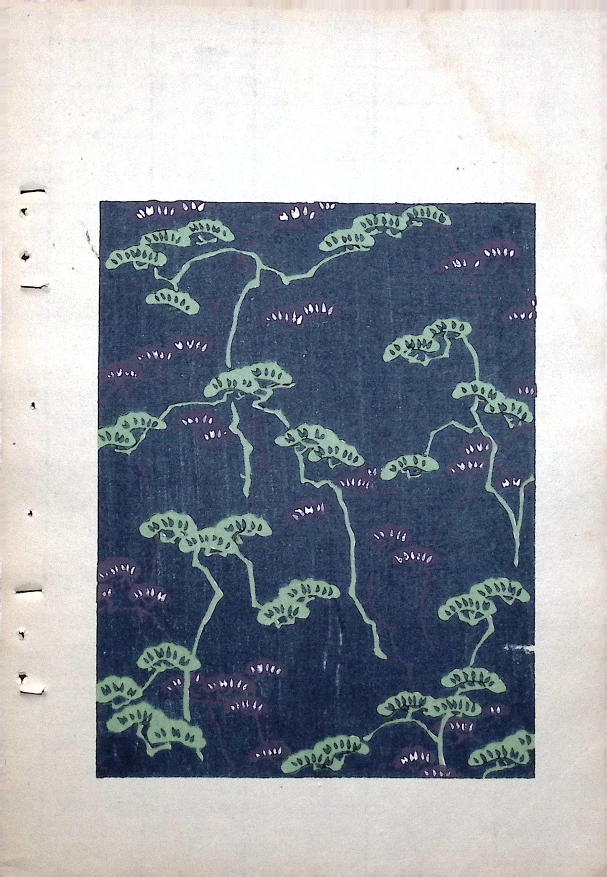 Japanese Antique Original Woodcut Print, Around 1900, Bijutsukai 8