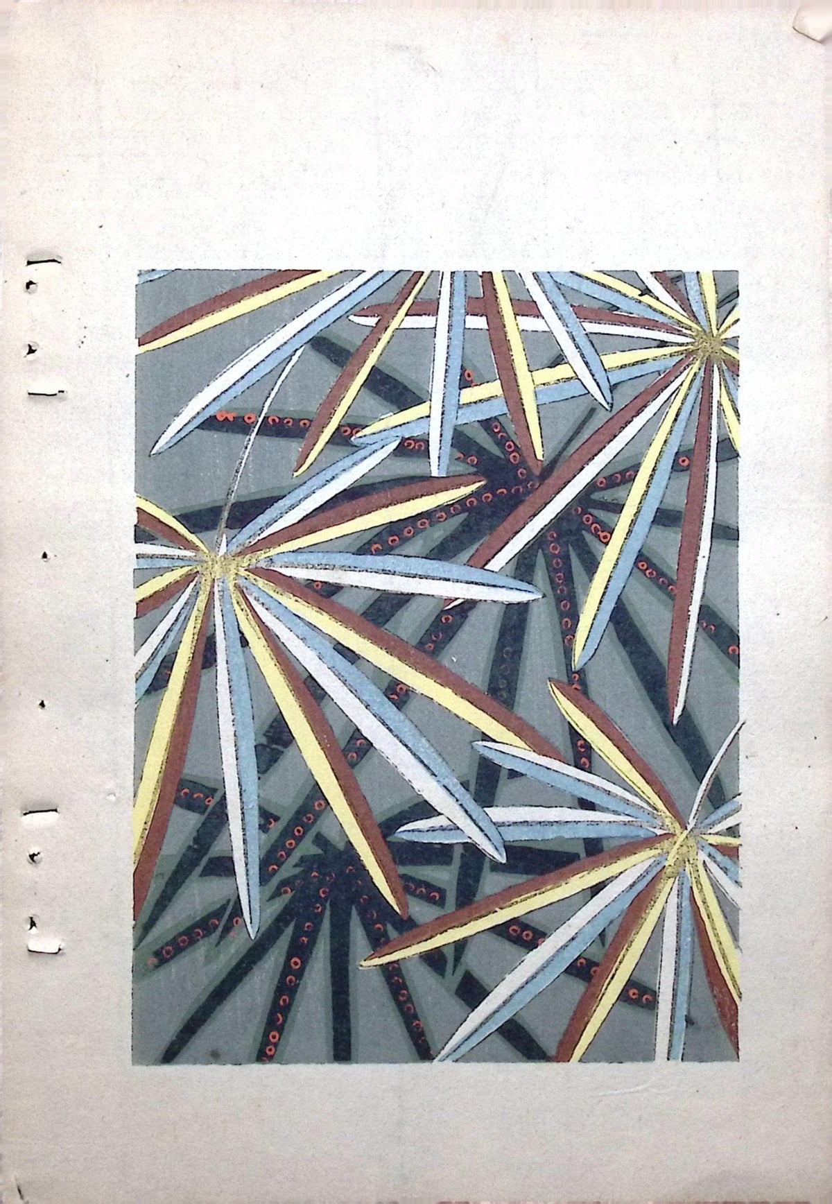 Japanese Antique Original Woodcut Print, Around 1900, Bijutsukai 8