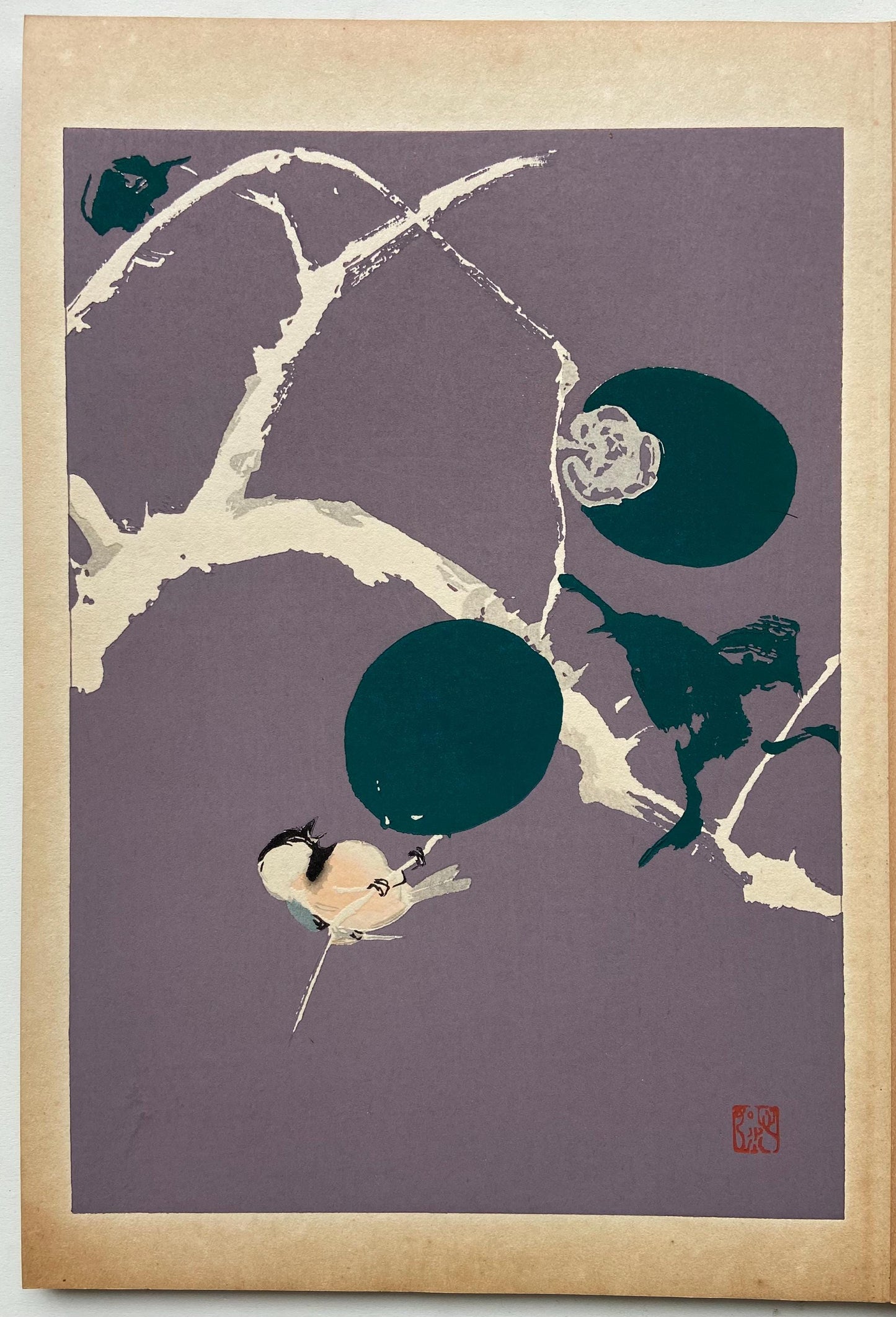 Japanese design, antique, woodcut print, 1934, Honda Bansui, "Tansai-Gafu".