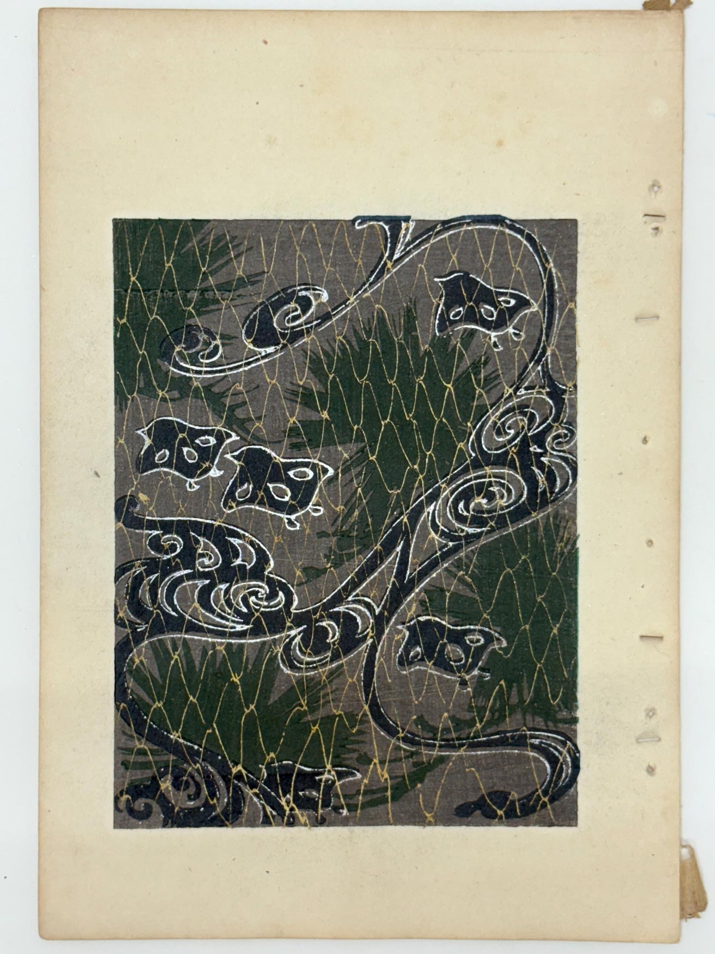 Japanese woodblock print, Around 1900, Shin-Bijutsukai 11
