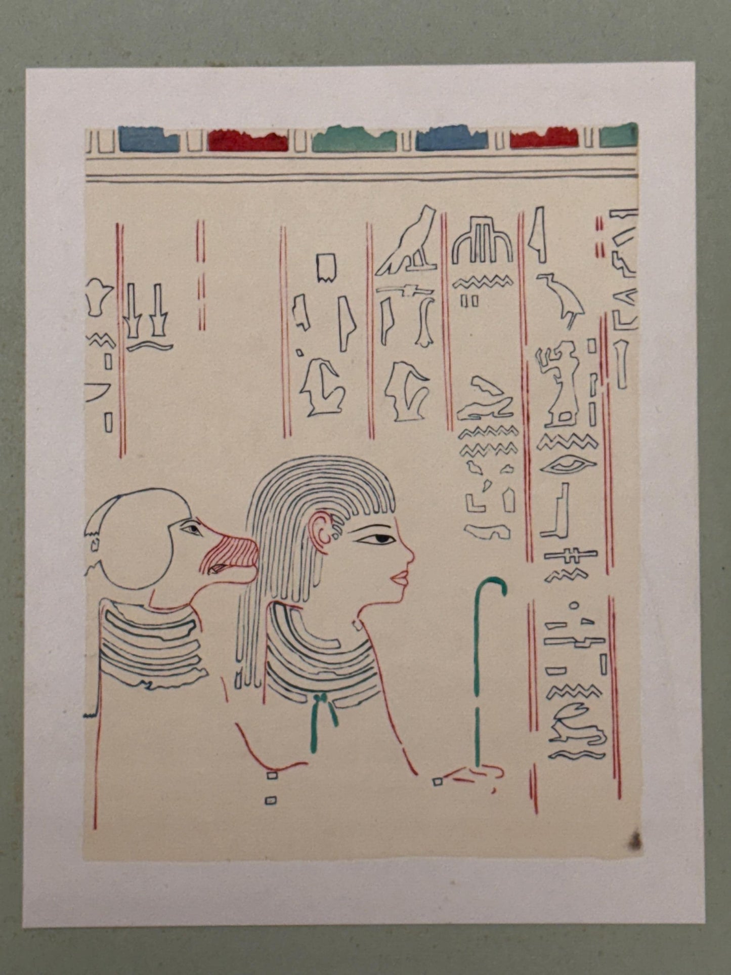 Japanese antique woodblock print, Design, 1929, Modern Egyptian style 2