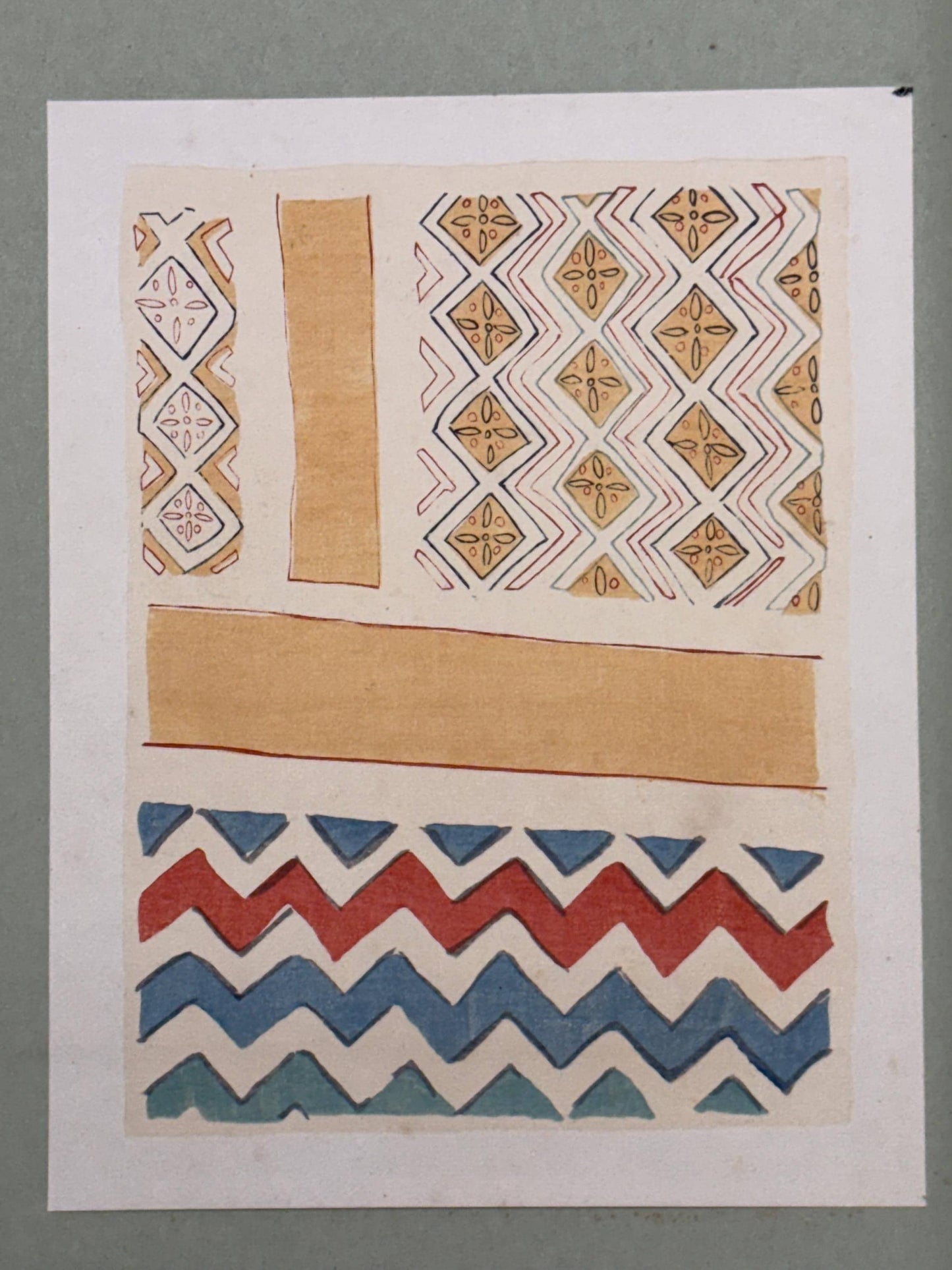 Japanese antique woodblock print, Design, 1929, Modern Egyptian style 15