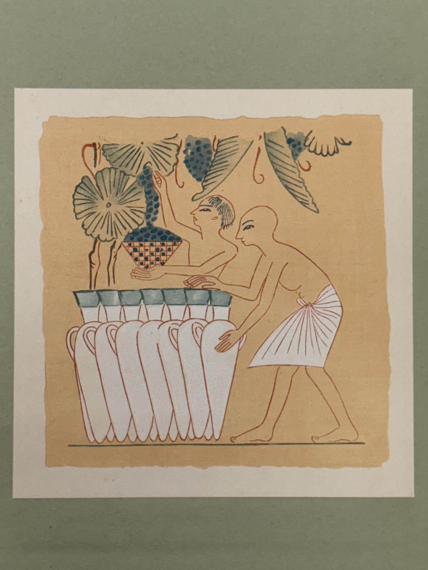 Japanese antique woodblock print, Design, 1929, Modern Egyptian style 3