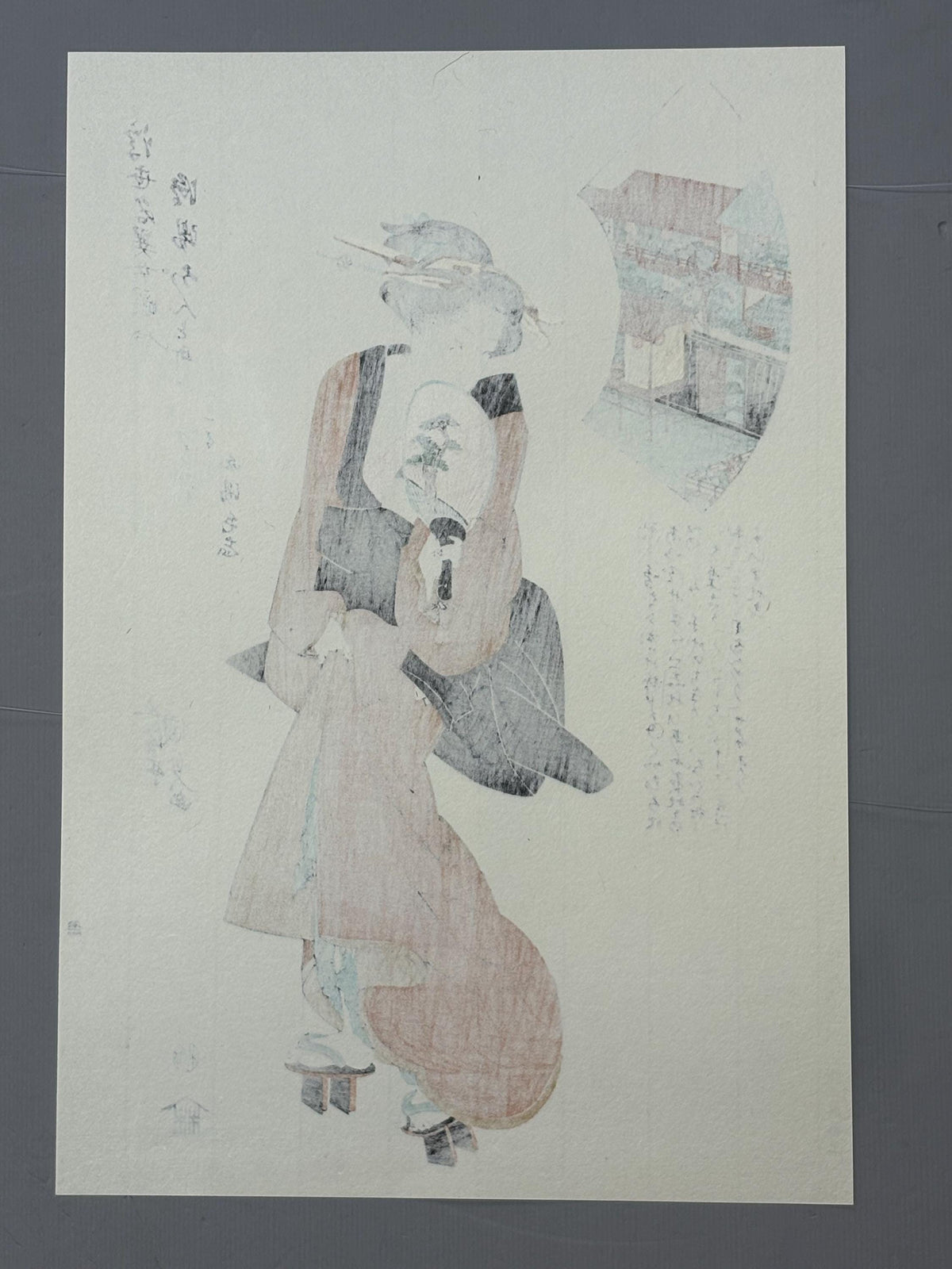 Japanese Ukiyoe, Woodblock print, kunisada, "Famous Women from Famous Places".