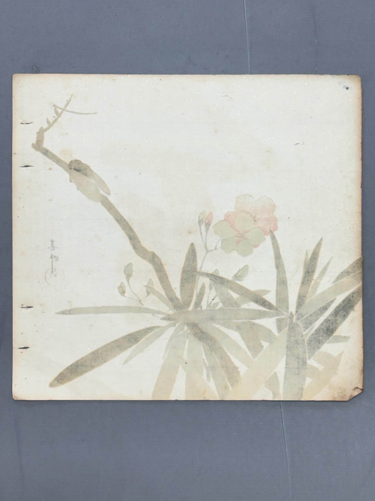 Japanese antique design, lithographic print, around a hundred years ago.