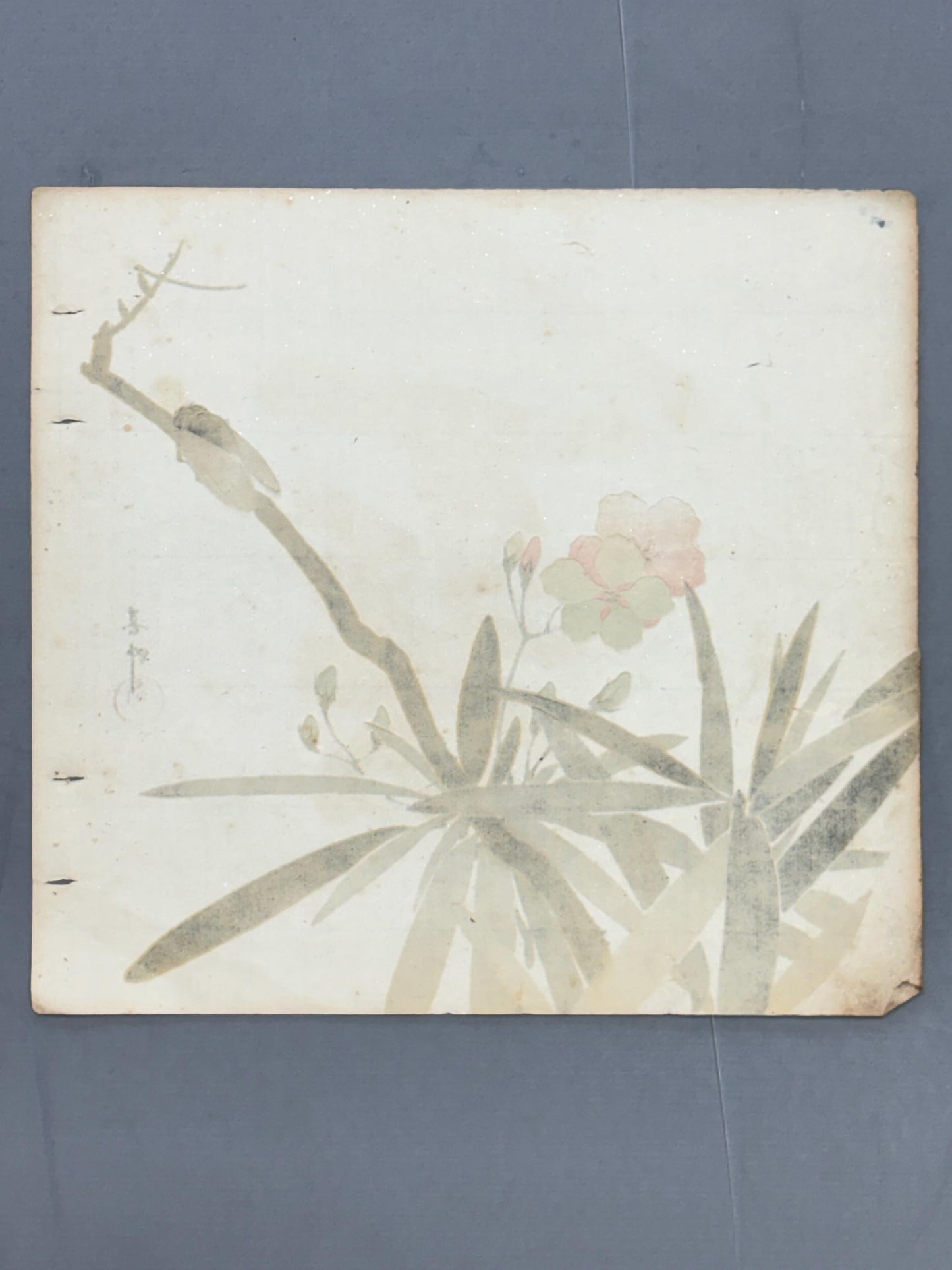 Japanese antique design, lithographic print, around a hundred years ago.