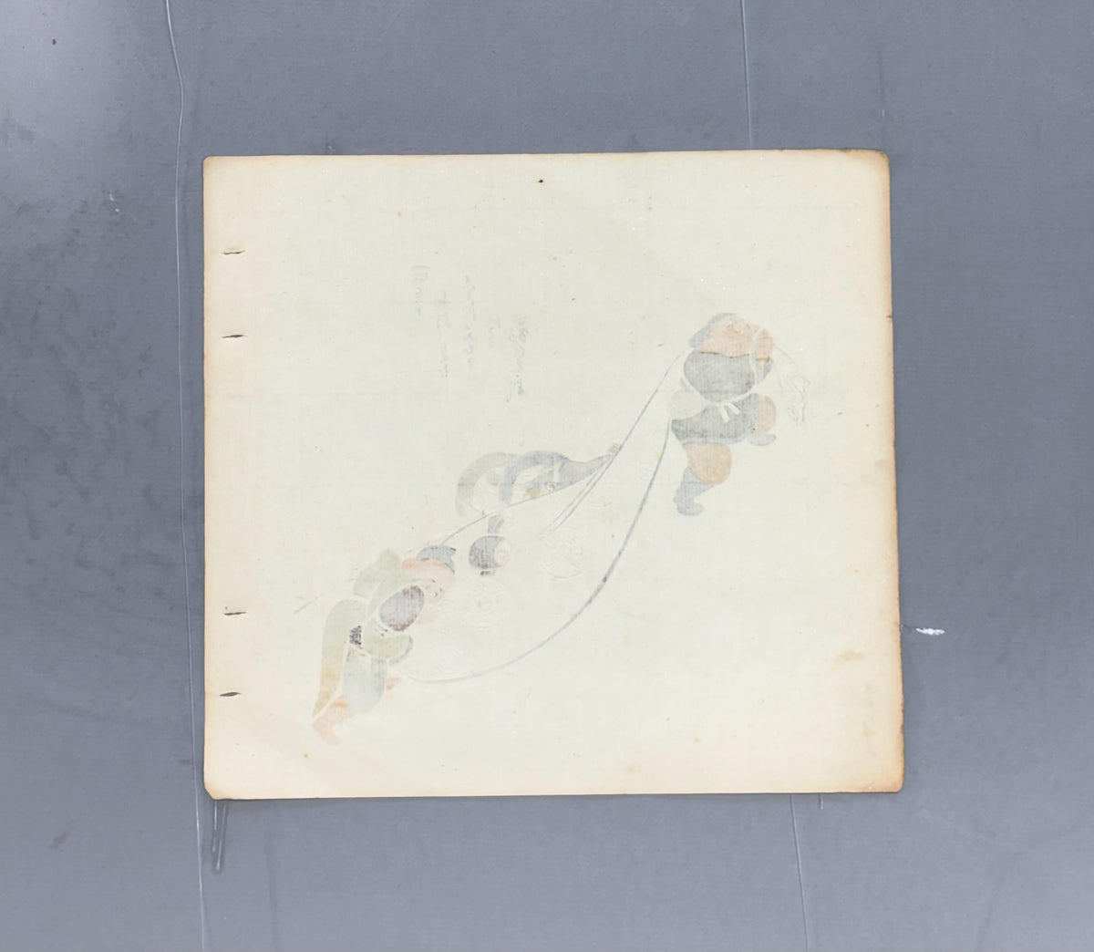 Japanese antique design, lithographic print, around a hundred years ago.