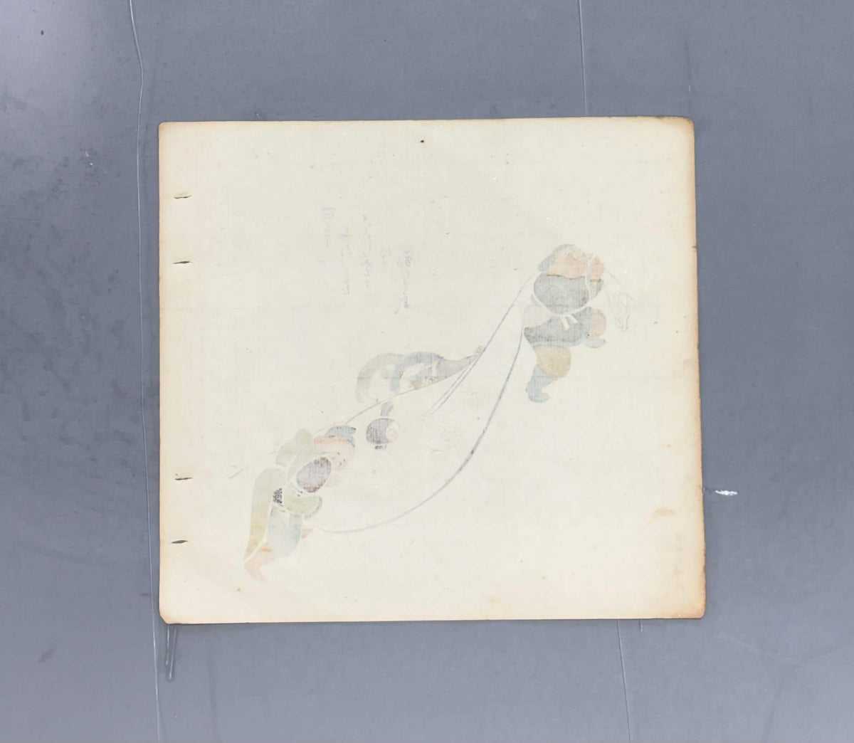 Japanese antique design, lithographic print, around a hundred years ago.