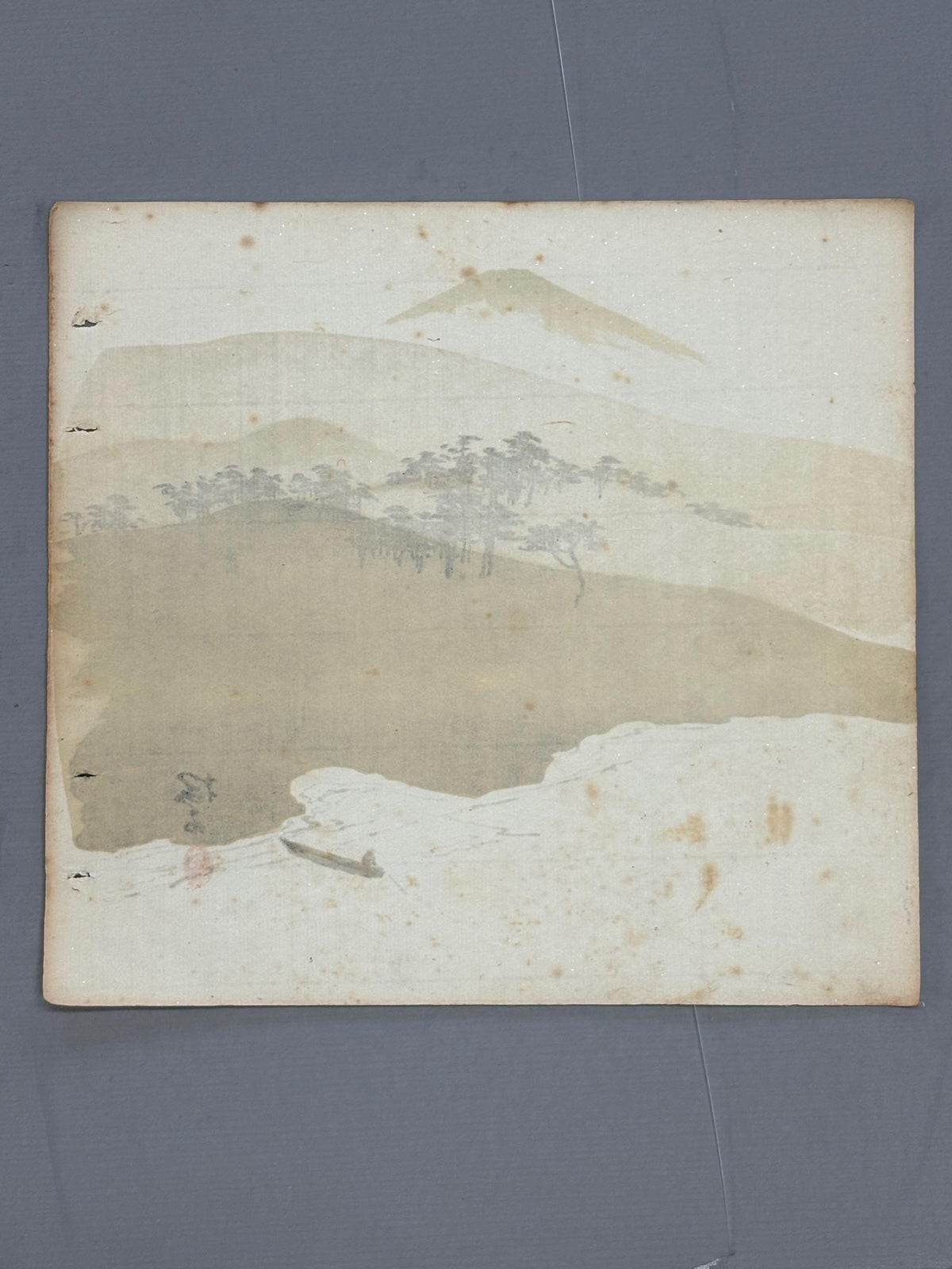 Japanese antique design, lithographic print, around a hundred years ago.